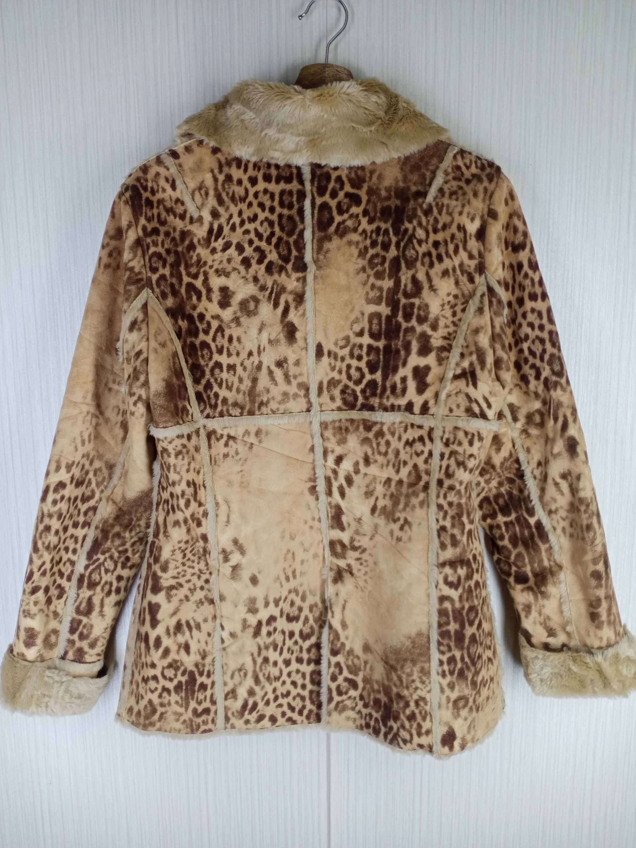 Japanese Brand VINTAGE OTTO SUMISHO LEOPARD FAUX FUR JACKET Size US M / EU 48-50 / 2 - 12 Thumbnail