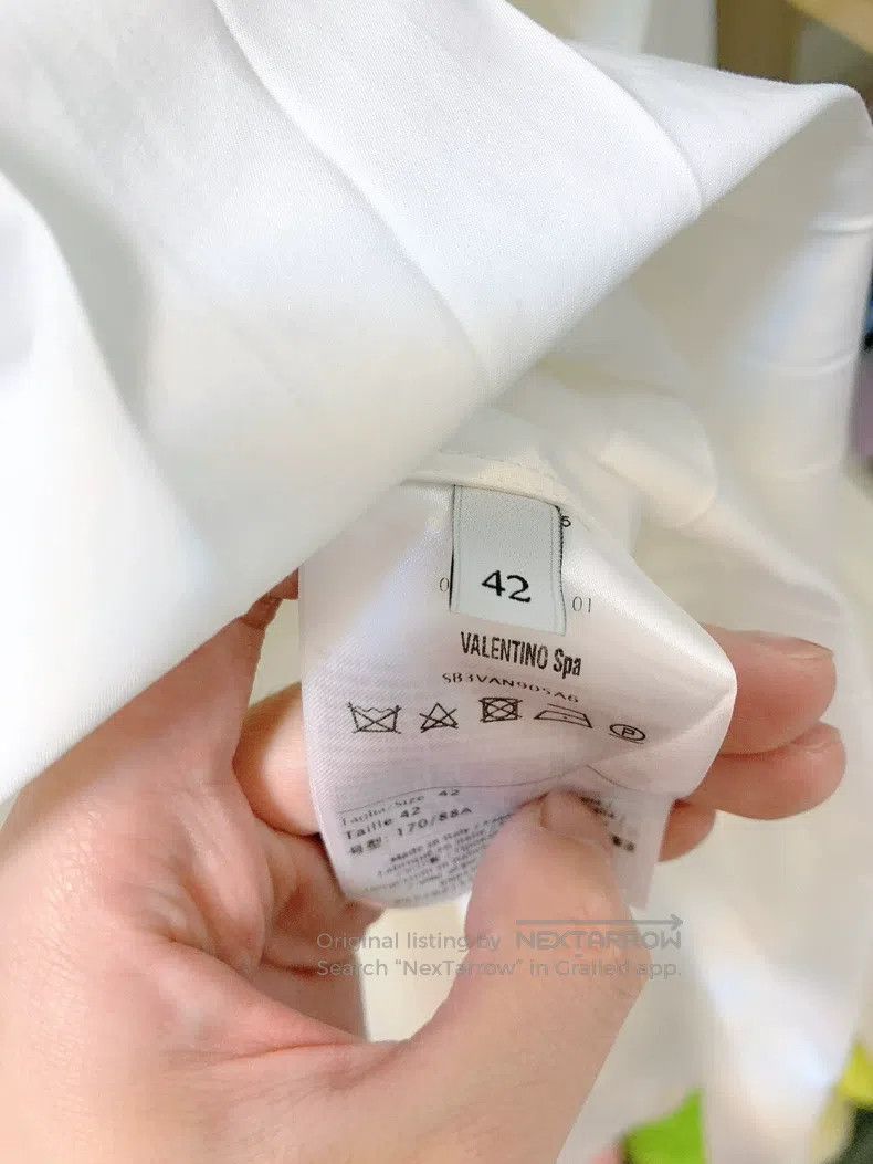 Valentino Valentino White shirt dress Size L / US 10 / IT 46 - 5 Thumbnail