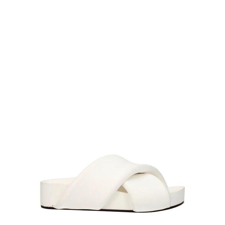 Jil Sander ob1o1e1124 Leather Slippers in White Size US 6 / IT 36 - 1 Thumbnail