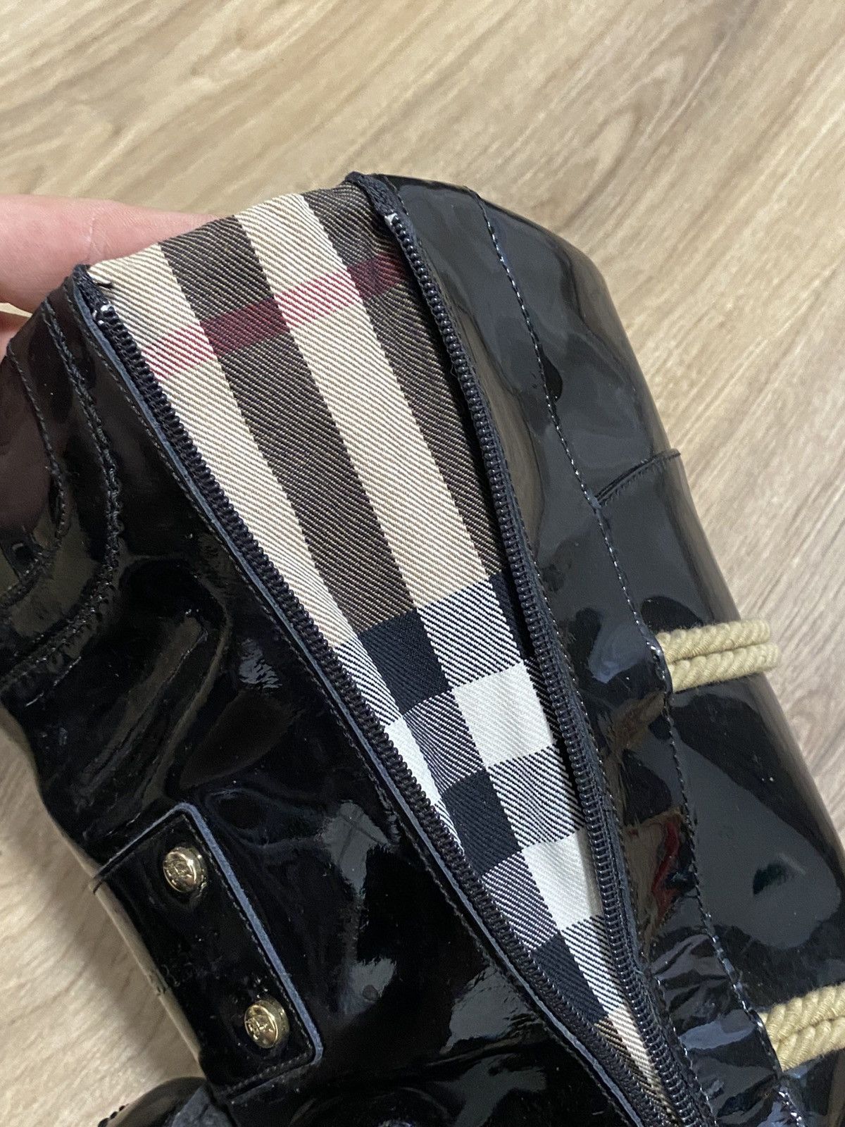 Burberry Burberry Black Patent Leather Snow Boot Size: 41 Size US 11 / IT 41 - 13 Thumbnail