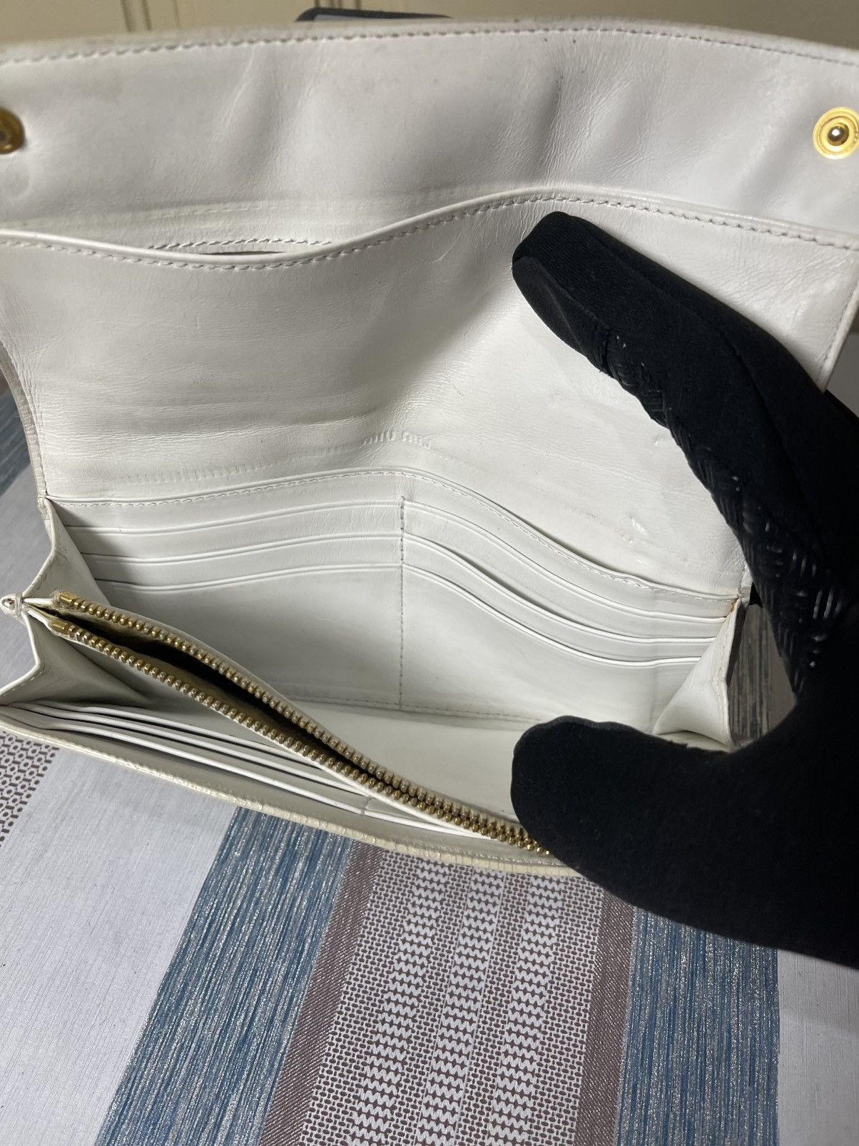 Miu Miu Miu Miu Patern Leather Wallet Size ONE SIZE - 8 Thumbnail
