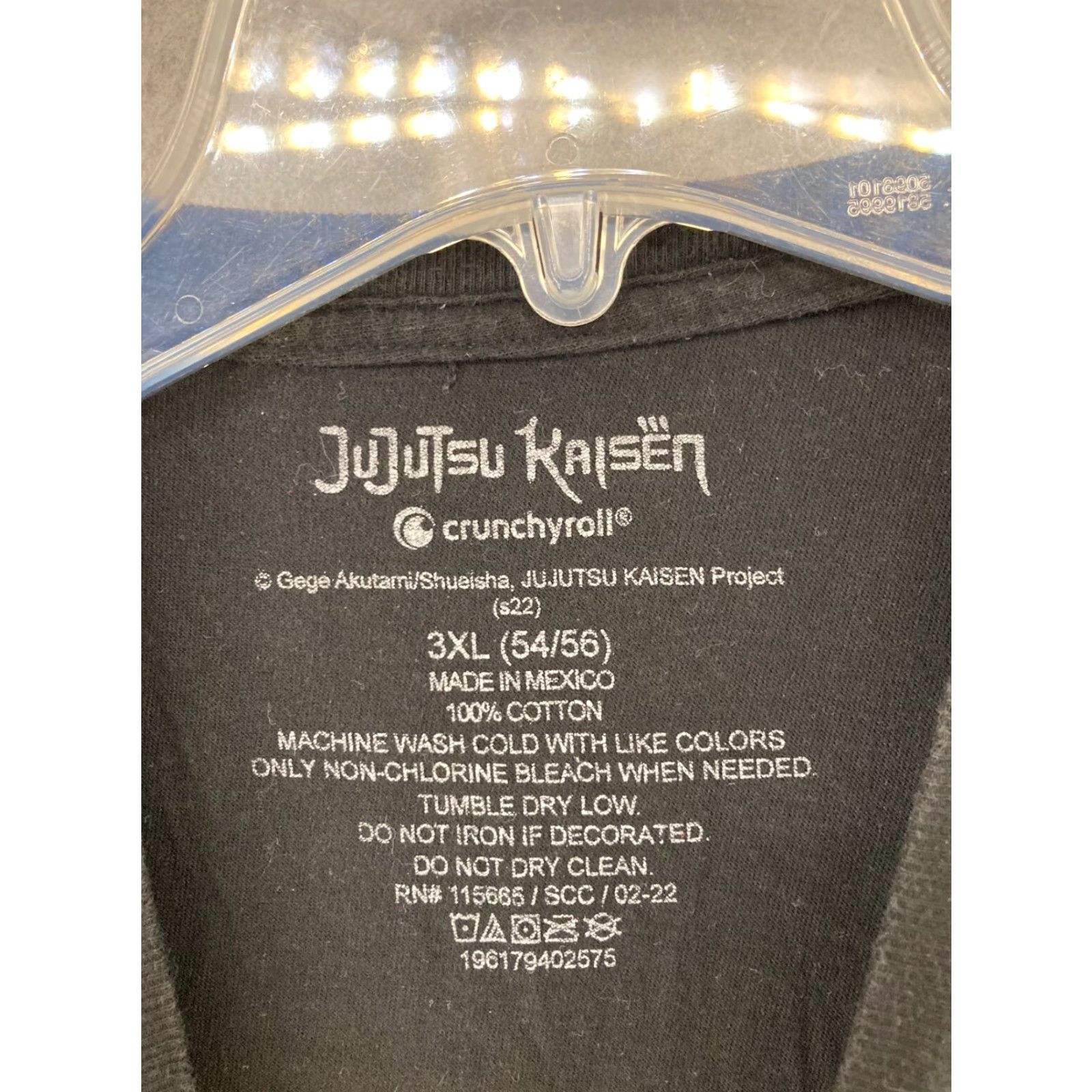 Vintage Jujutsu Kaisen Mens TShirt 3XL Black Anime Shirt Mens 3XL Black Jujutsu Kaisen Graphic Print Crew Neck Cotton Jersey Short Sleeve VS Size US XXL / EU 58 / 5 - 5 Thumbnail