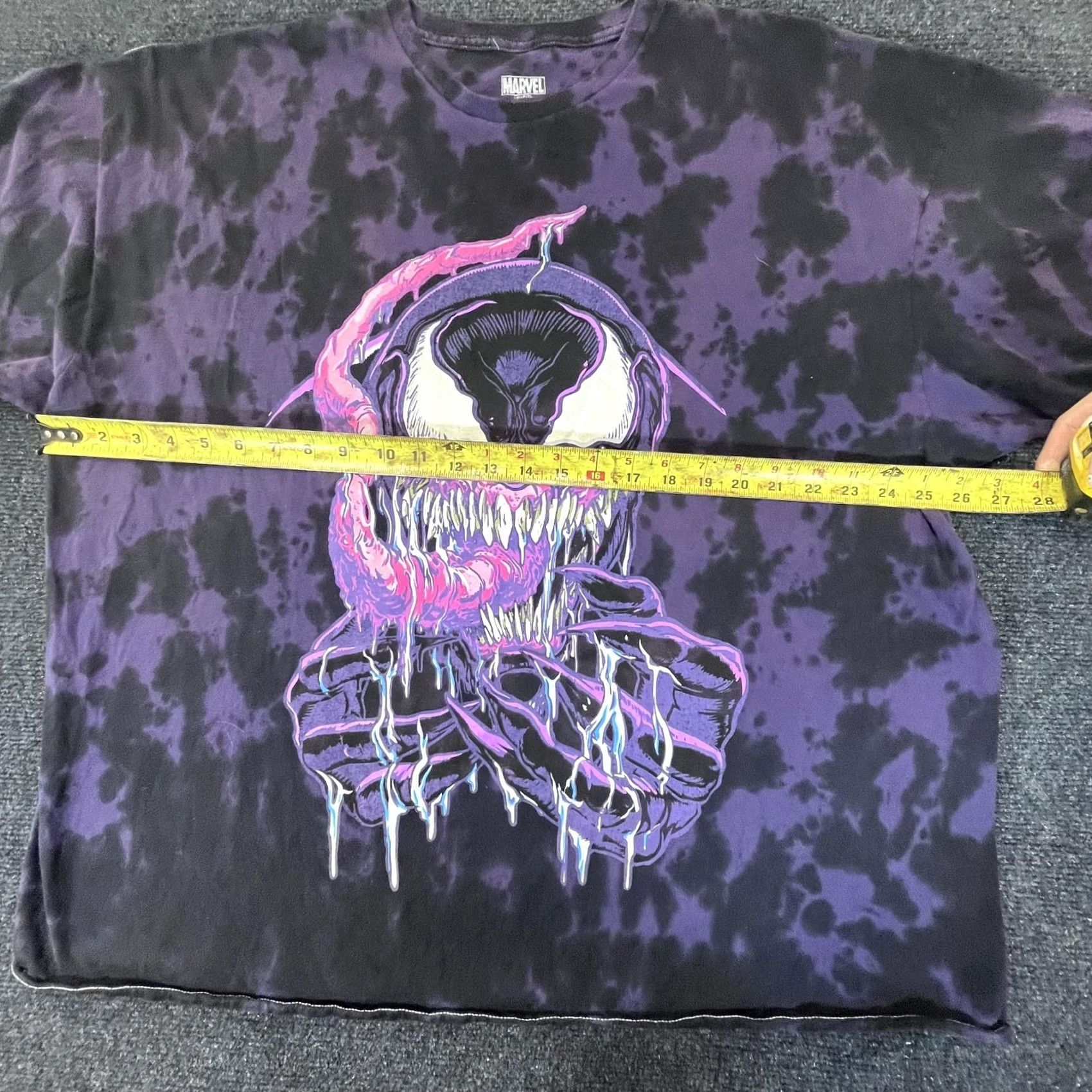 Vintage VINTAGE Marvel Venom Shirt Mens 2XL Black Purple Tie Dye Graphic Mad Engine Comic Tee Size US XXL / EU 58 / 5 - 3 Thumbnail