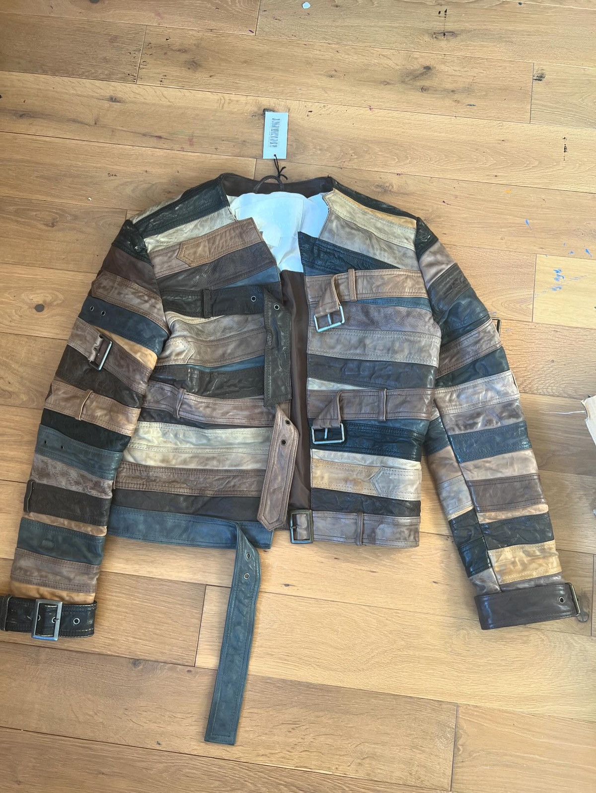image of H&m Maison Margiela Belt Jacket in Brown, Men's (Size Medium)