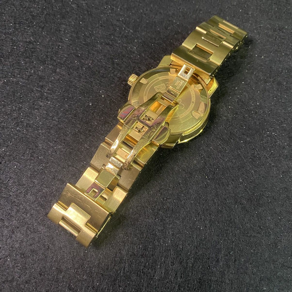 MOVADO BOLD 3600258 STAINLESS 42.5MM YELLOW GOLD DIAL WATCH