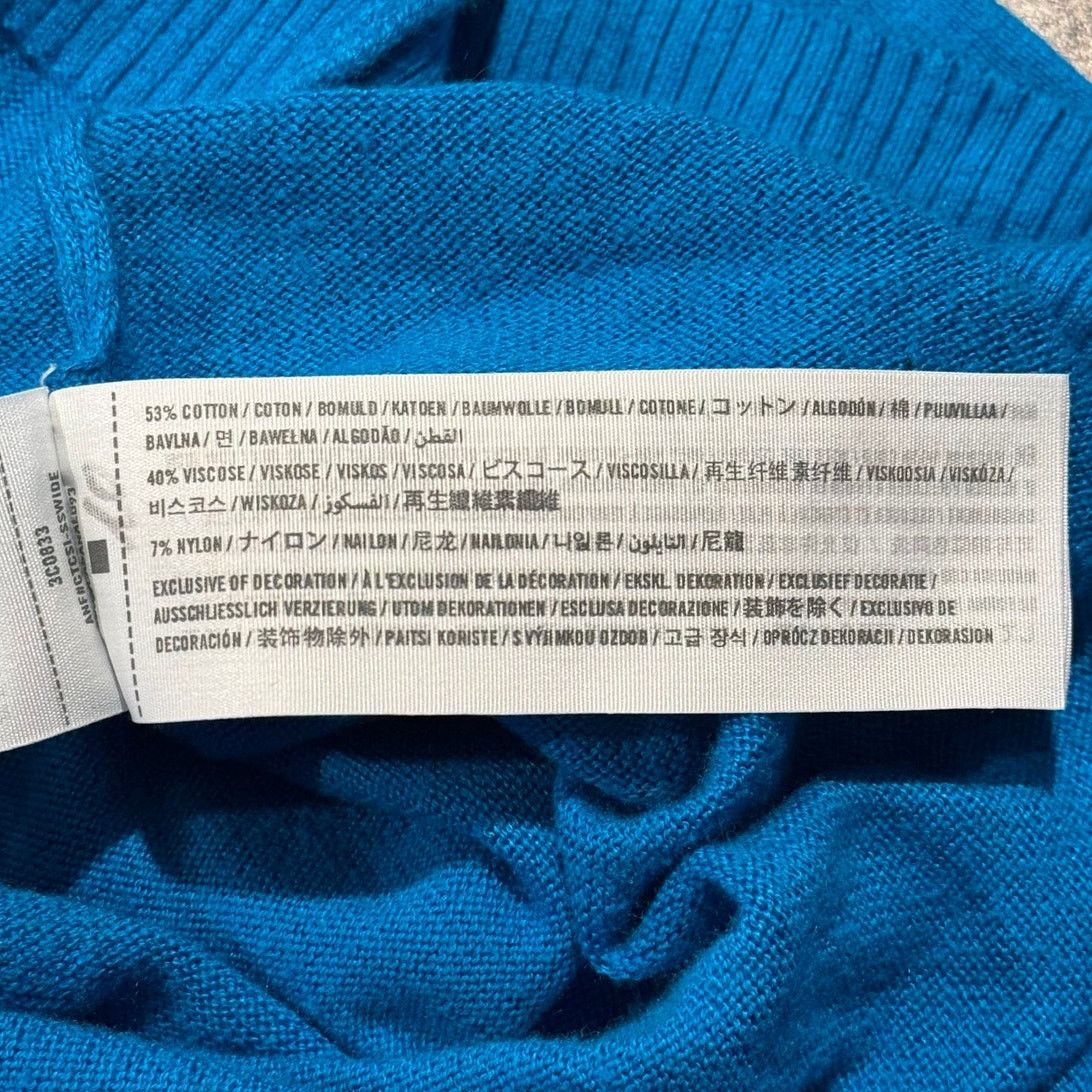 Hollister Hollister Mens Sweater Y2K Preppy V Neck Minimalist Blue XL Size US XL / EU 56 / 4 - 4 Thumbnail
