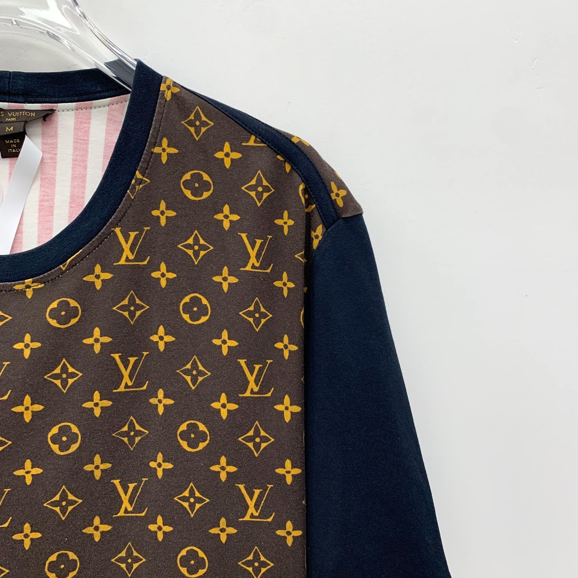 Louis Vuitton Louis Vuitton Multicolored Logo Patchwork Striped Cotton Rou Size US M / EU 48-50 / 2 - 6 Thumbnail