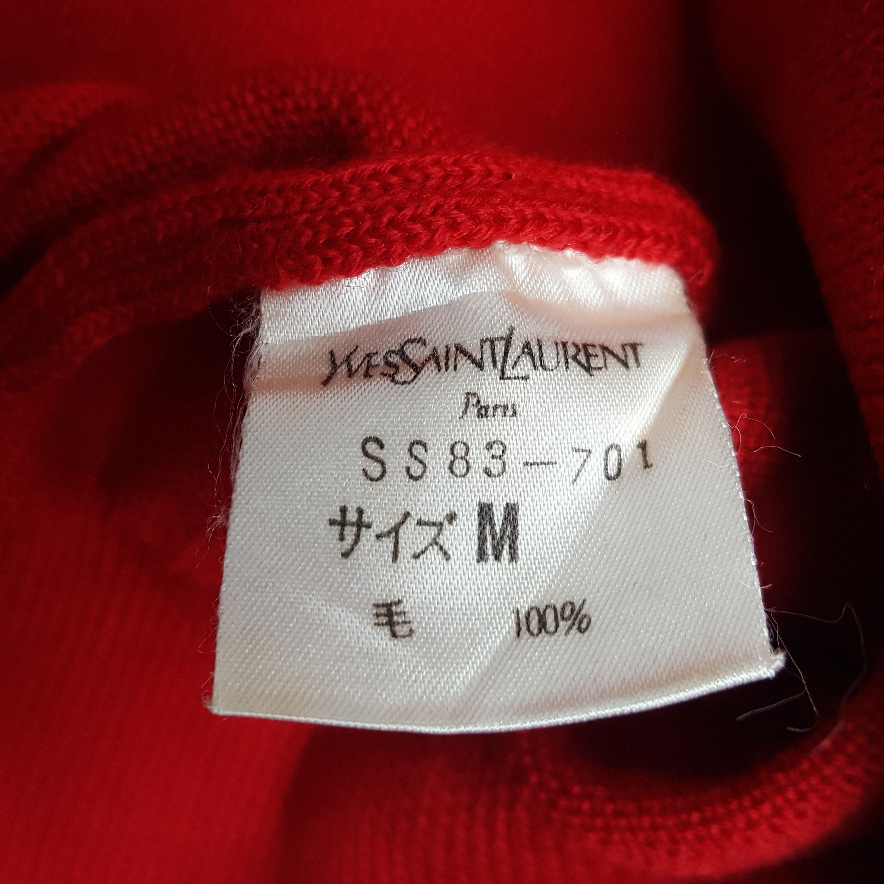 Vintage × Yves Saint Laurent Vintage Yves Saint Laurent Sweatshirt Size M / US 6-8 / IT 42-44 - 10 Thumbnail