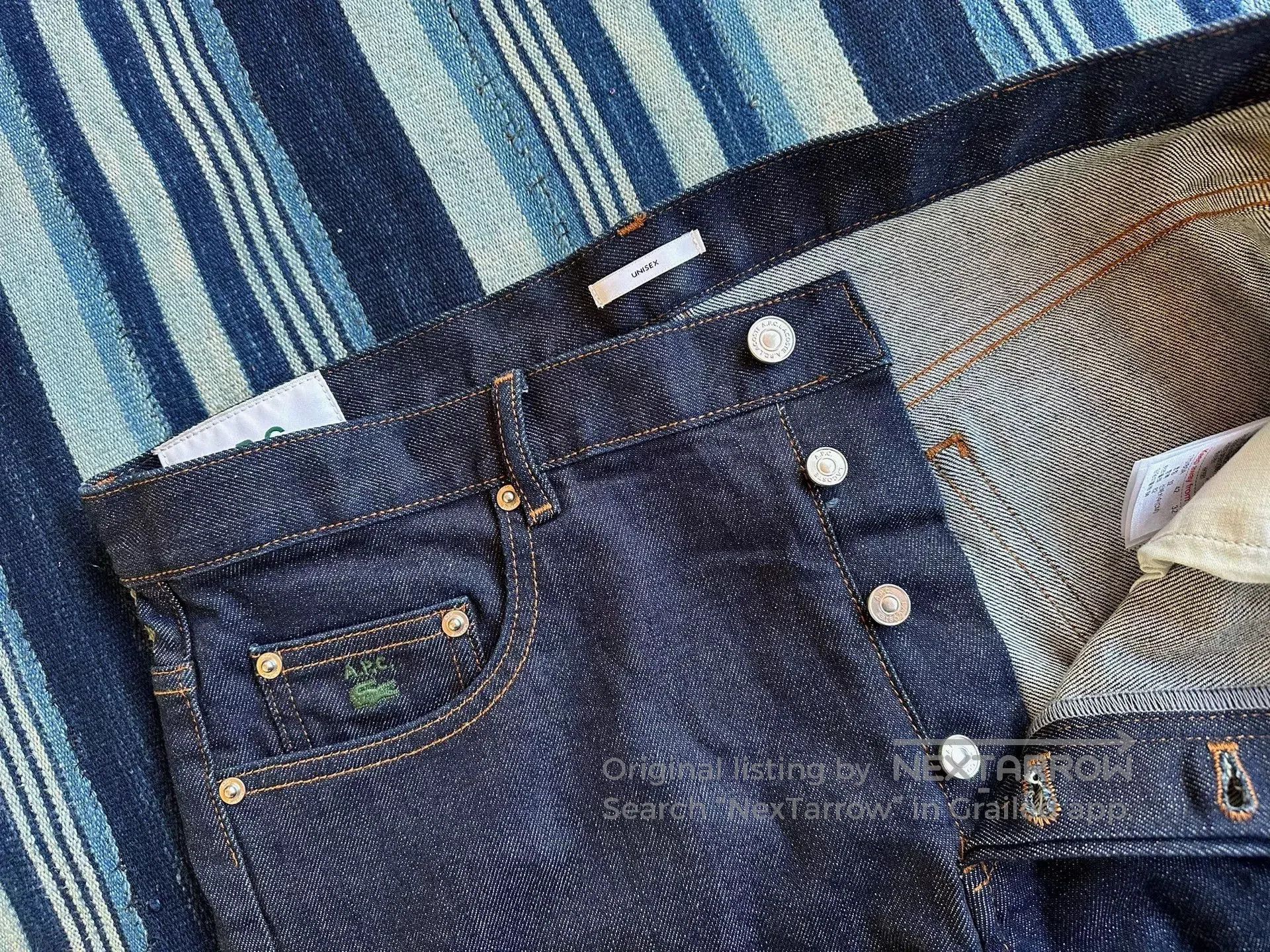 A.P.C. A.P.C X Lacoste Standard Indigo Denim Pants. Size US 32 / EU 48 - 4 Thumbnail