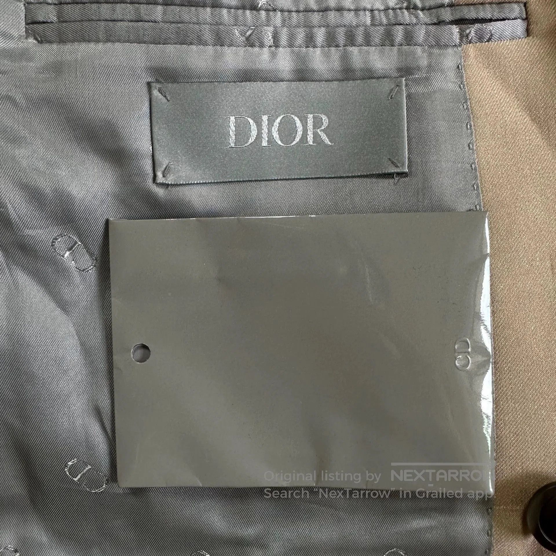 Dior Dior Man Khaki Layered Collar Suit. Size US L / EU 52-54 / 3 - 4 Thumbnail