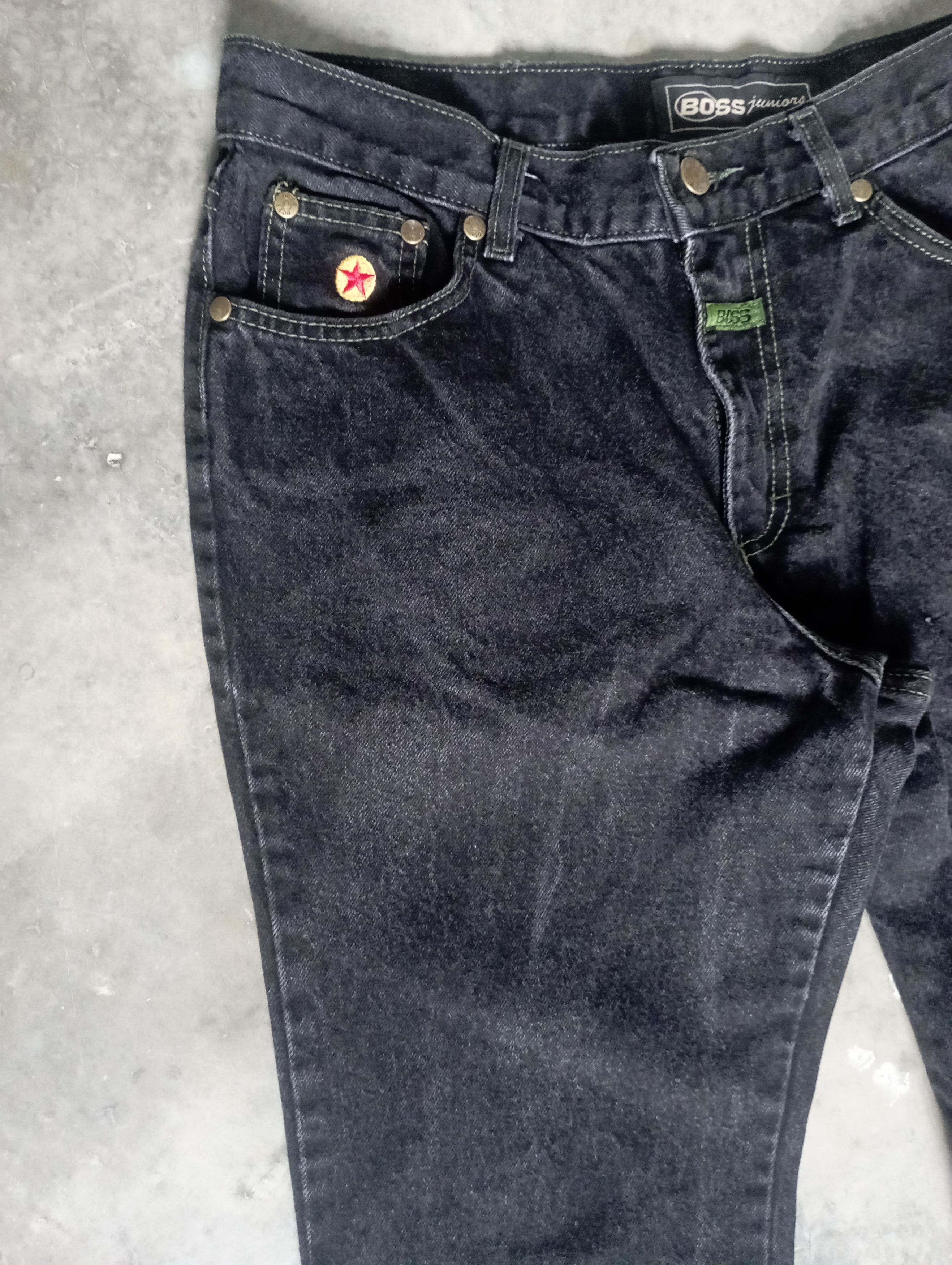 If Six Was Nine 1990 Made In USA Talon Zip BOSS Flared Jeans Size US 31 - 8 Thumbnail