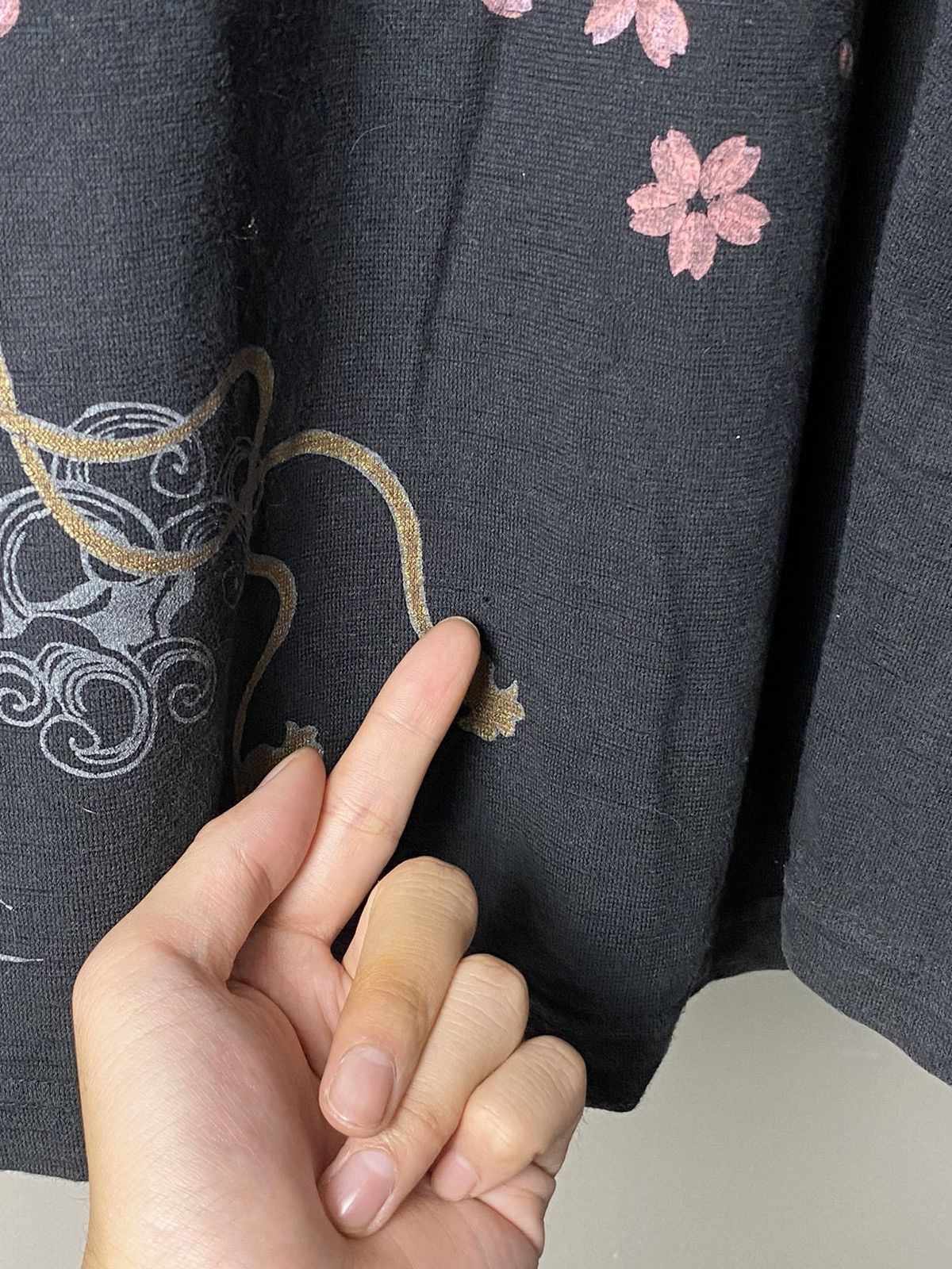 Japanese Brand × Vintage Karakuri Sukajan Sakura Longsleeve Size US L / EU 52-54 / 3 - 14 Thumbnail