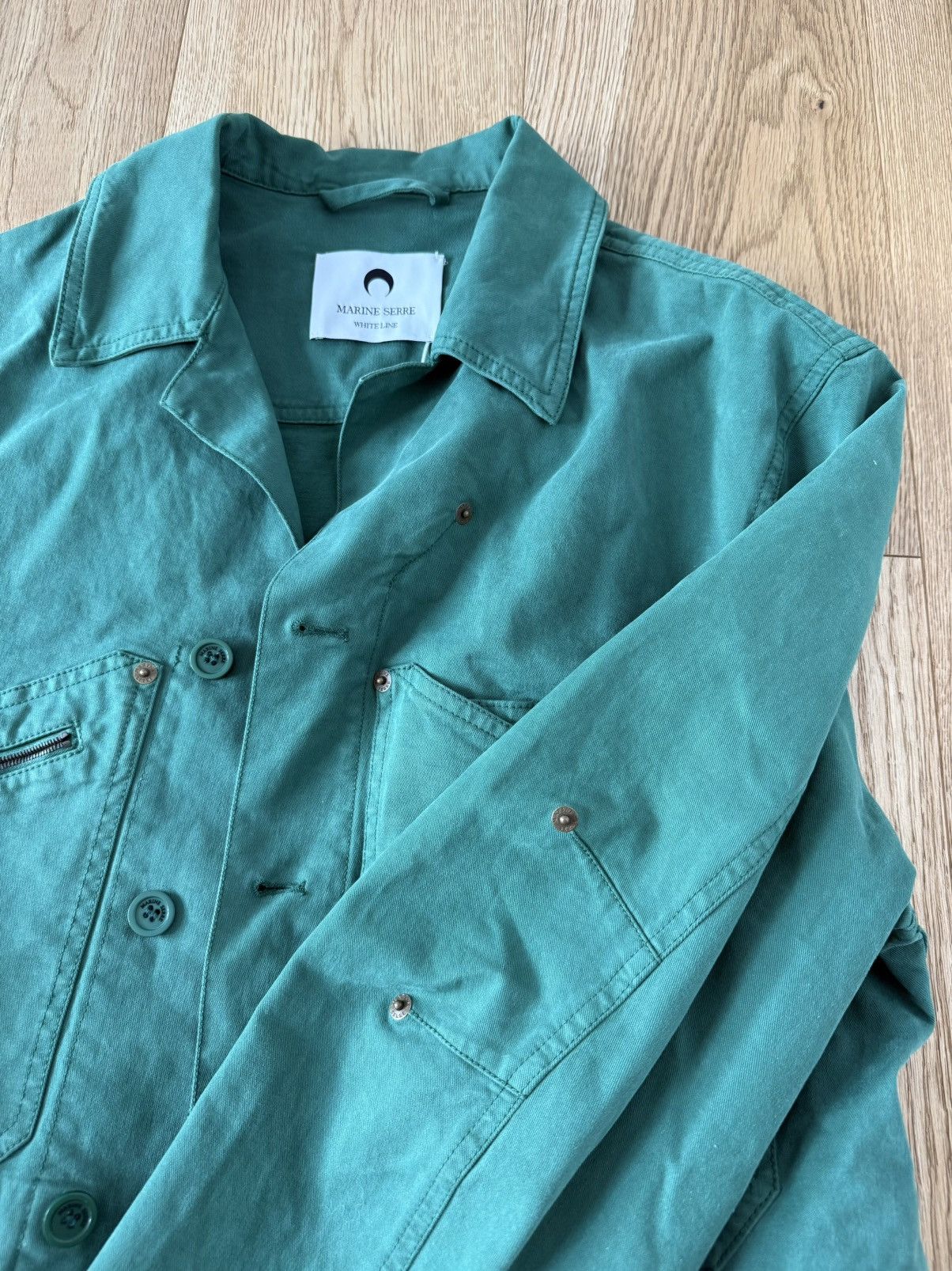 Marine Serre Marine Serre Workwear Jacket Evergreen Size US XS / EU 42 / 0 - 3 Thumbnail
