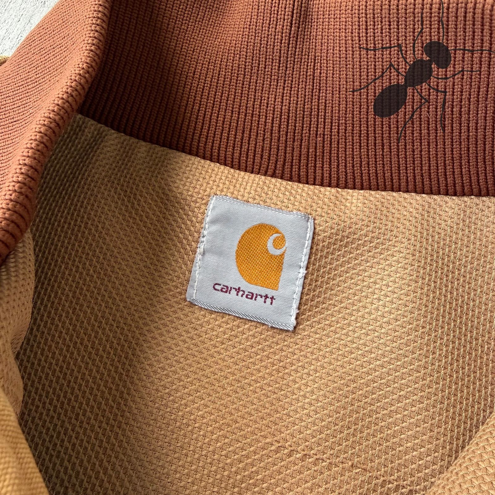 Carhartt × Vintage Vintage Y2K Carhartt brown Santa Fe work wear jacket Size US L / EU 52-54 / 3 - 6 Thumbnail