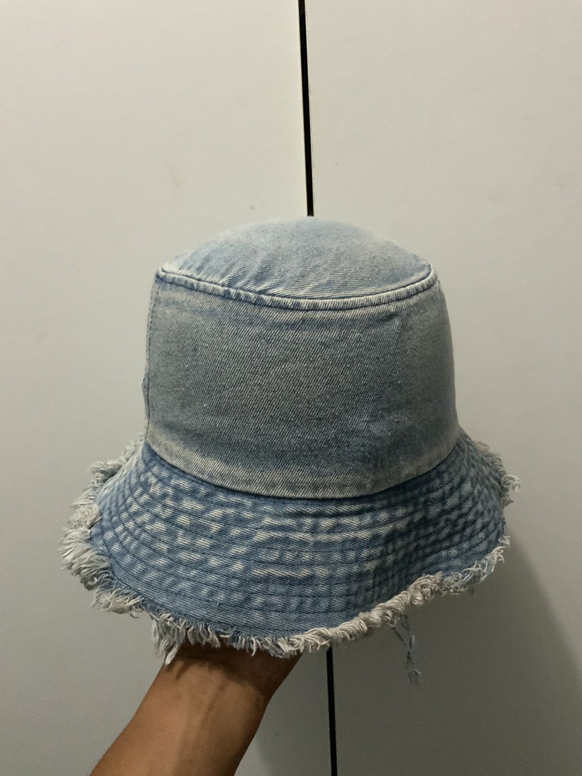Hat Club Distressed Denime Acid Wash Bucket Hat Size ONE SIZE - 1 Thumbnail