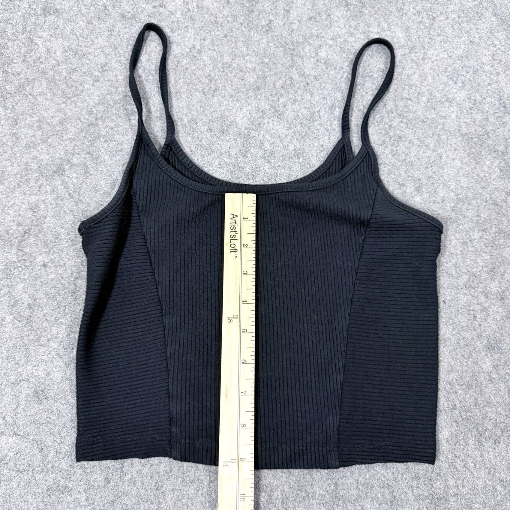 Victoria's Secret Victoria's Secret Tank Top M Black Casual Cropped Ribbed Womens Size M / US 6-8 / IT 42-44 - 5 Thumbnail