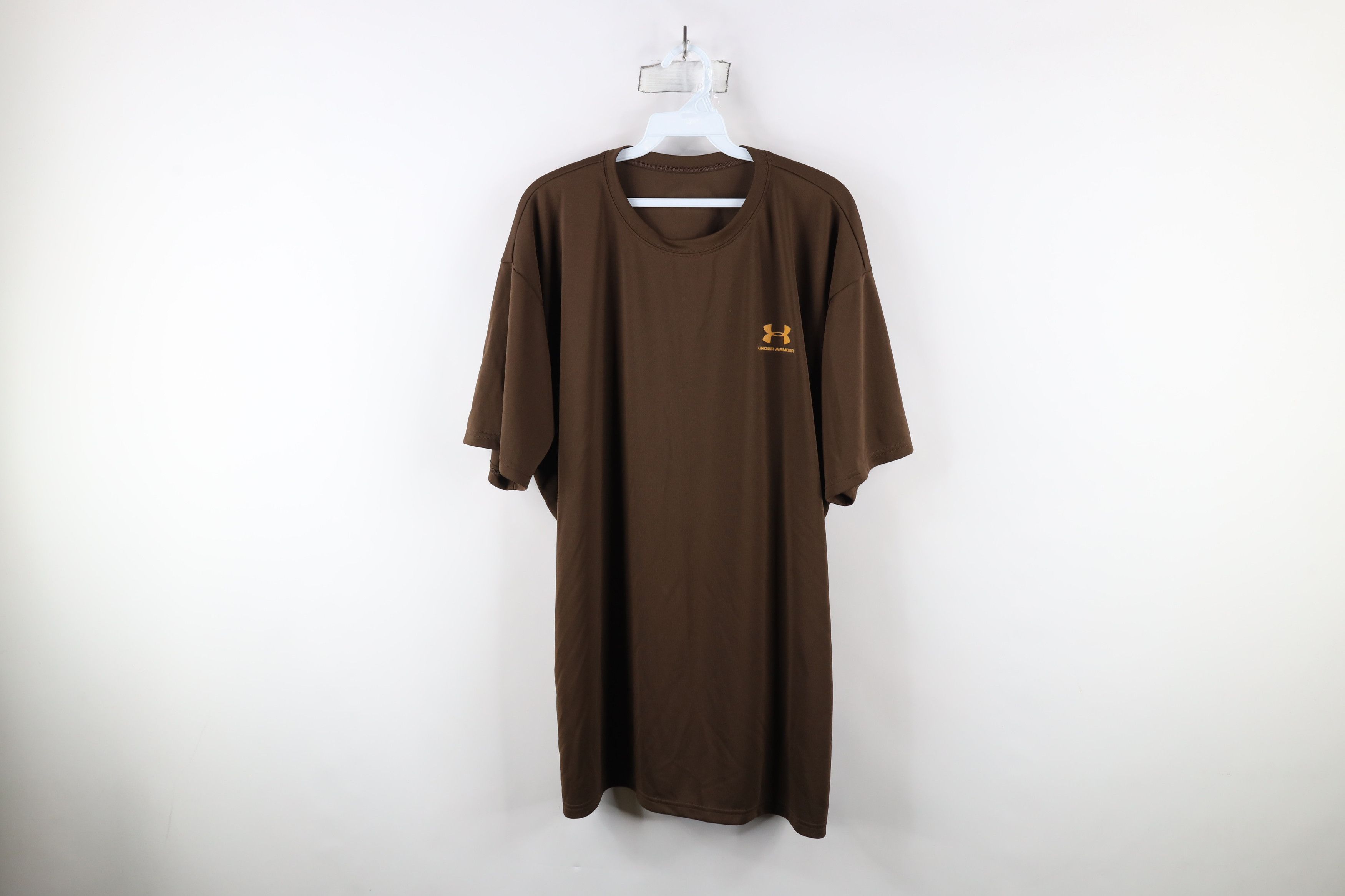 Under Armour × Vintage Vintage Under Armour Tactical Short Sleeve T-Shirt Brown Size US XL / EU 56 / 4 - 1 Thumbnail
