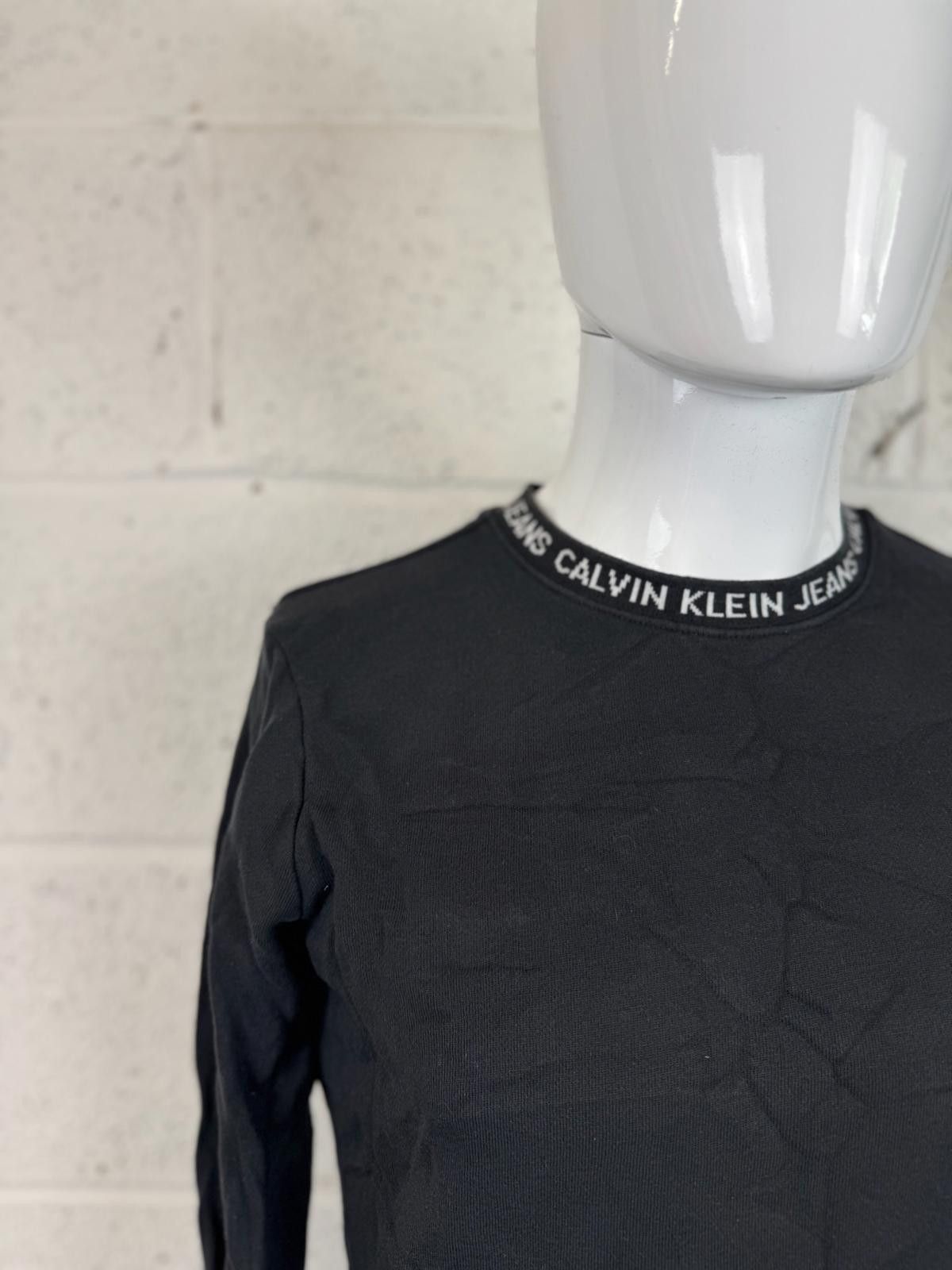 Designer Calvin Klein Jeans Womens Long Sleeve T-Shirt Size 14 Size L / US 10 / IT 46 - 3 Thumbnail