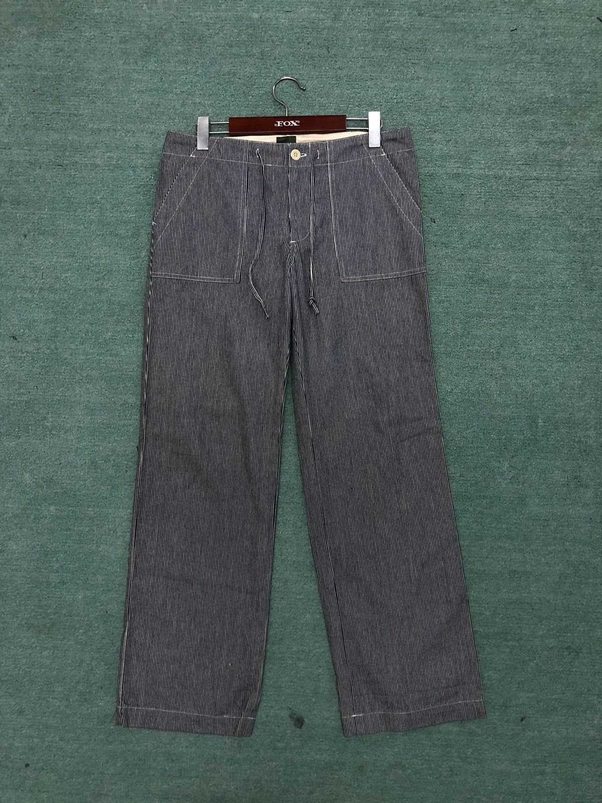 Japanese Brand Rare 🏴‍☠️ hikori striped baker pants Size US 32 / EU 48 - 2 Thumbnail