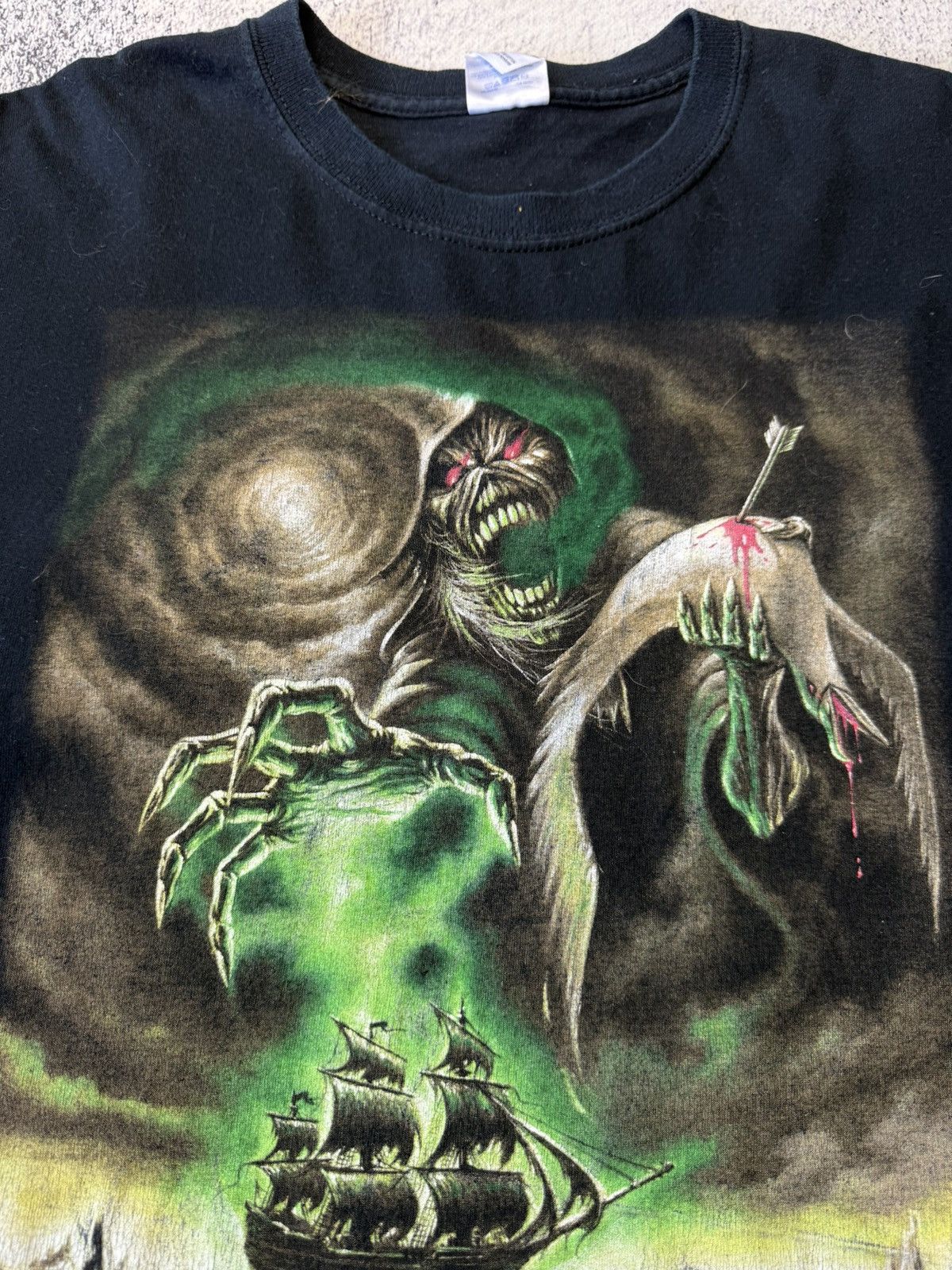 Iron Maiden Vintage Iron Maiden 2008 T Shirt Rime of the Ancient Mariner Size US XXL / EU 58 / 5 - 6 Thumbnail