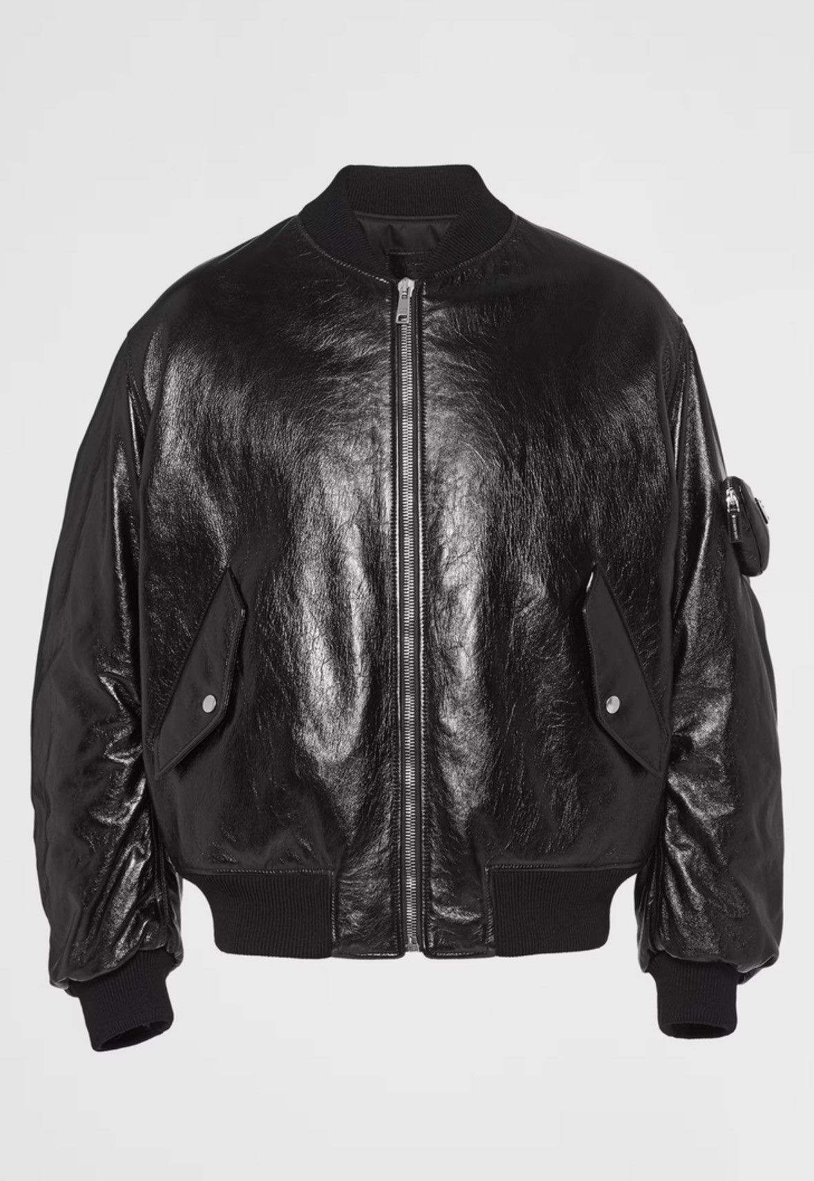 Prada Prada x Raf Simons Nappa Leather Bomber Jacket Size US L / EU 52-54 / 3 - 1 Thumbnail