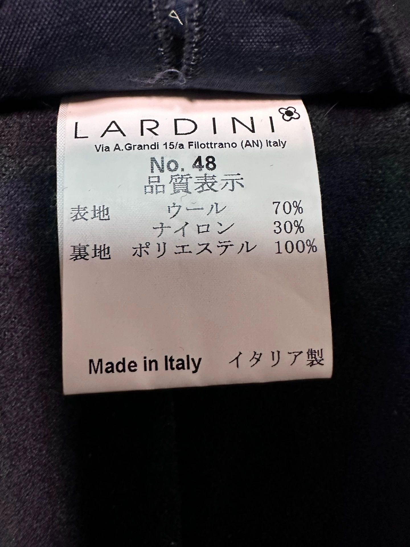 Lardini Lardini Slim DB Peak Lapel Suit 70% Wool B-G Stripe Size 40R - 6 Thumbnail