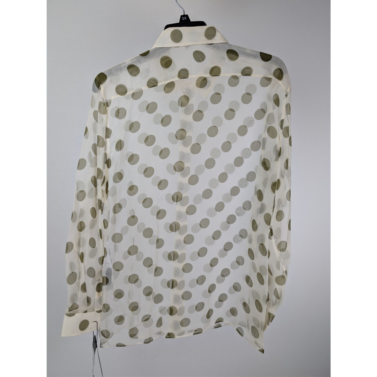 Saint Laurent Paris o1rshd1 Chemise Col Universe Polka Dot Button up Shirt Size US M / EU 48-50 / 2 - 10 Thumbnail
