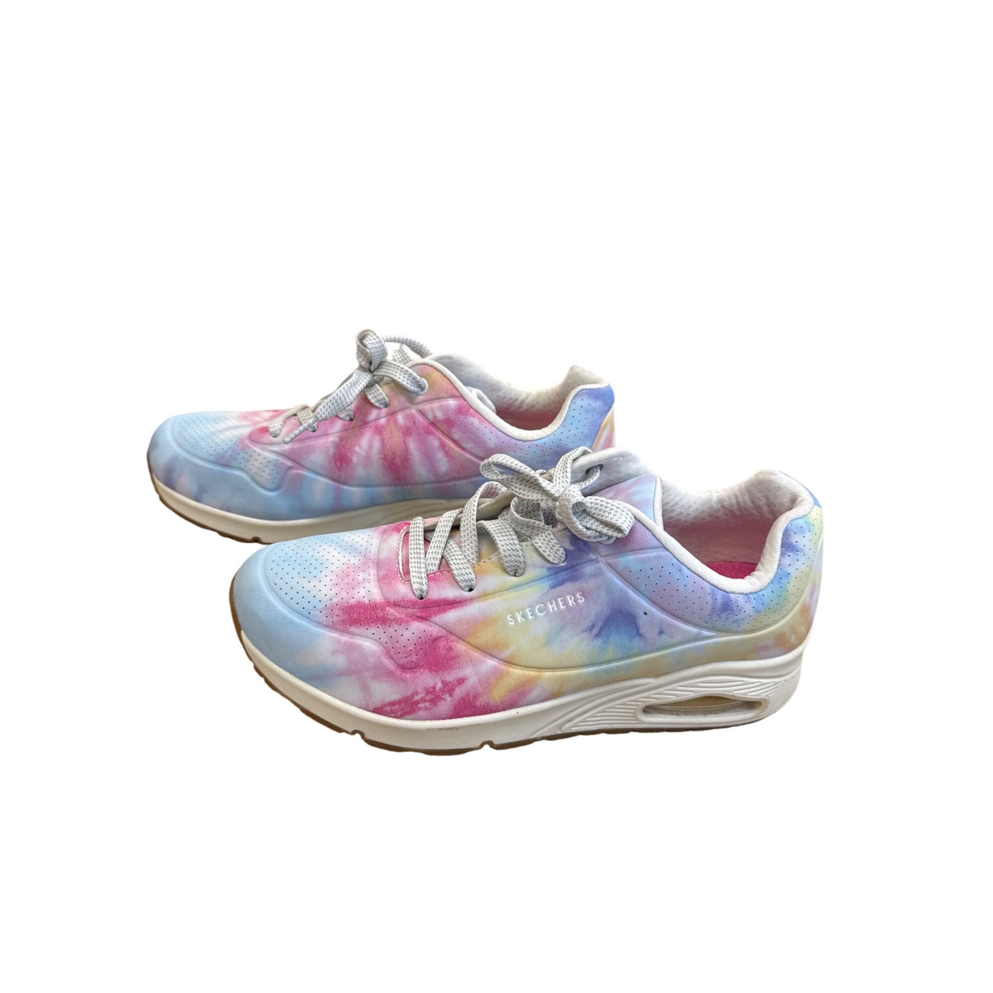 SKECHERS Skechers Womens Tie-Dye Athletic Sneakers Lace-Up Comfort Sh Size US 11 / IT 41 - 3 Thumbnail