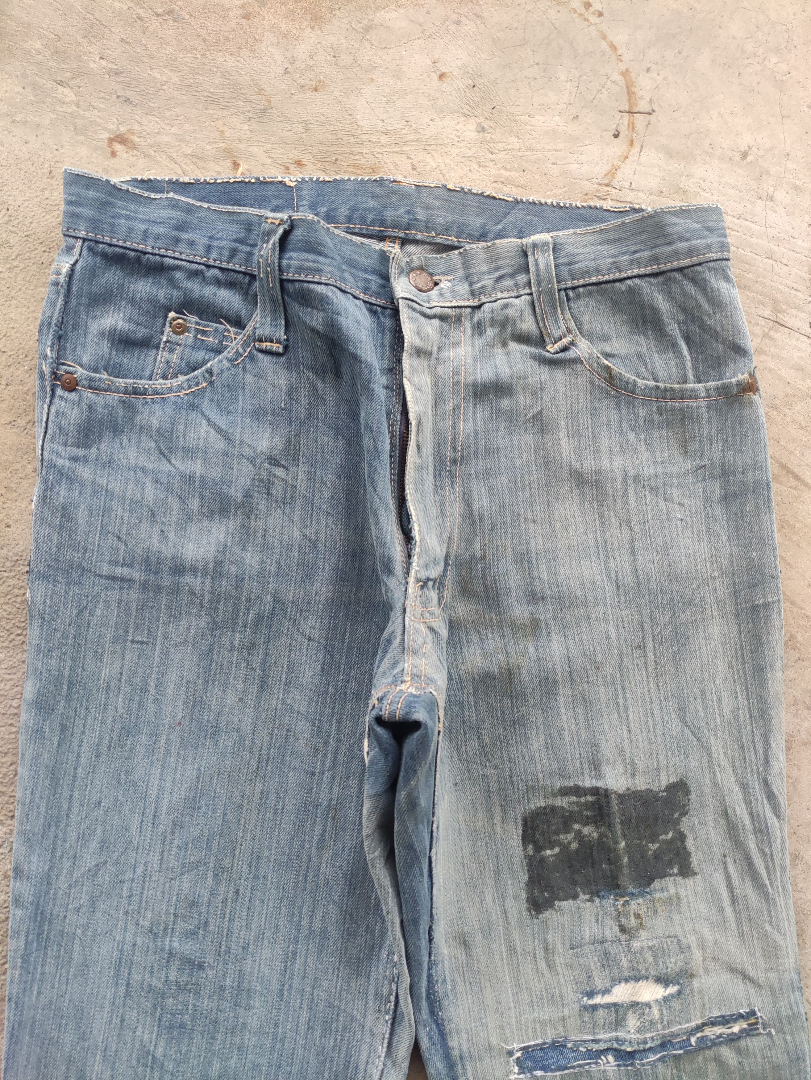Japanese Brand Vintage Japanese Jean Distressed Faded Denim Size US 32 / EU 48 - 3 Thumbnail