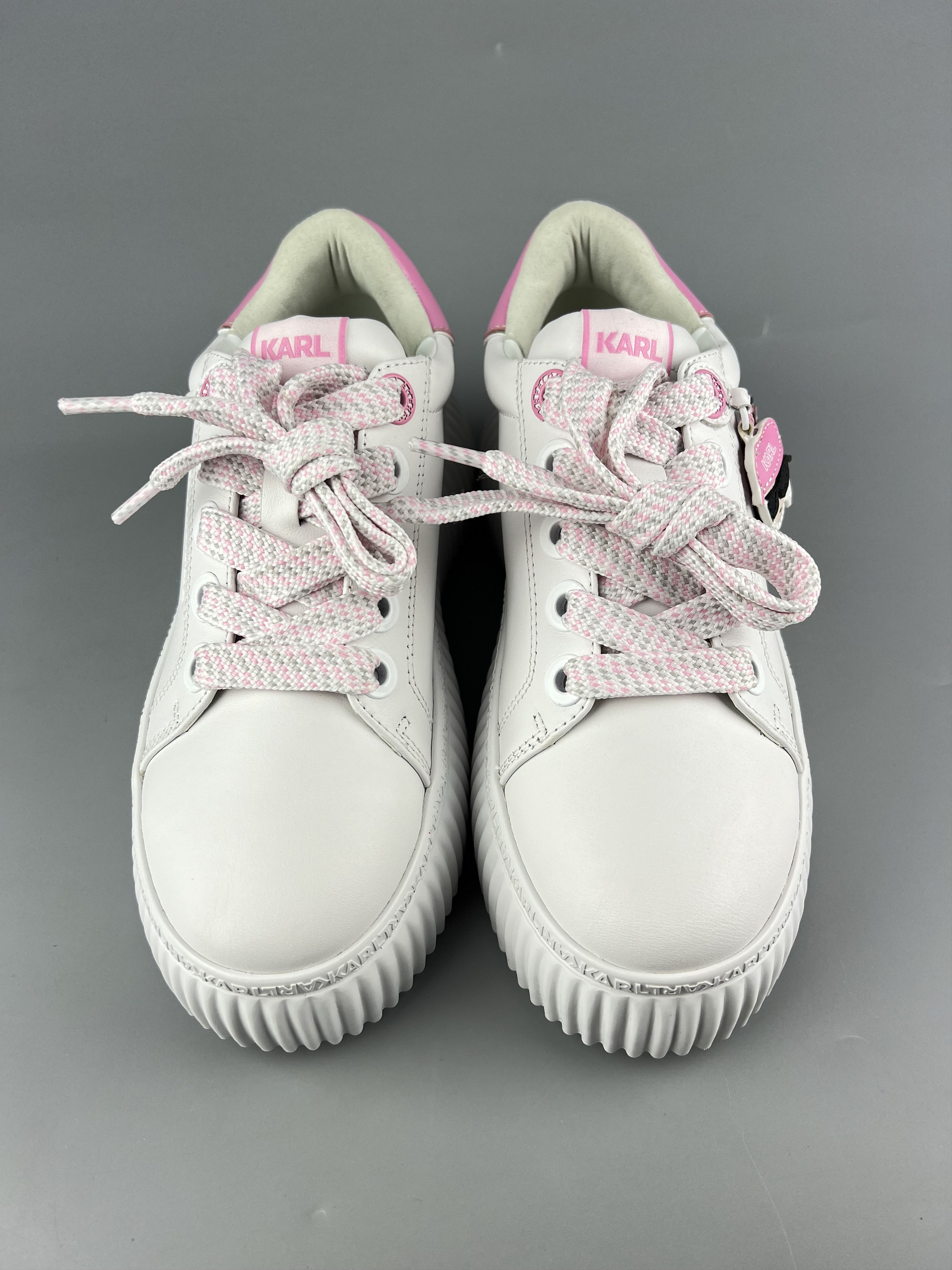 Karl Lagerfeld Karl Lagerfeld Leather Sneakers Size US 8 / IT 38 - 5 Thumbnail