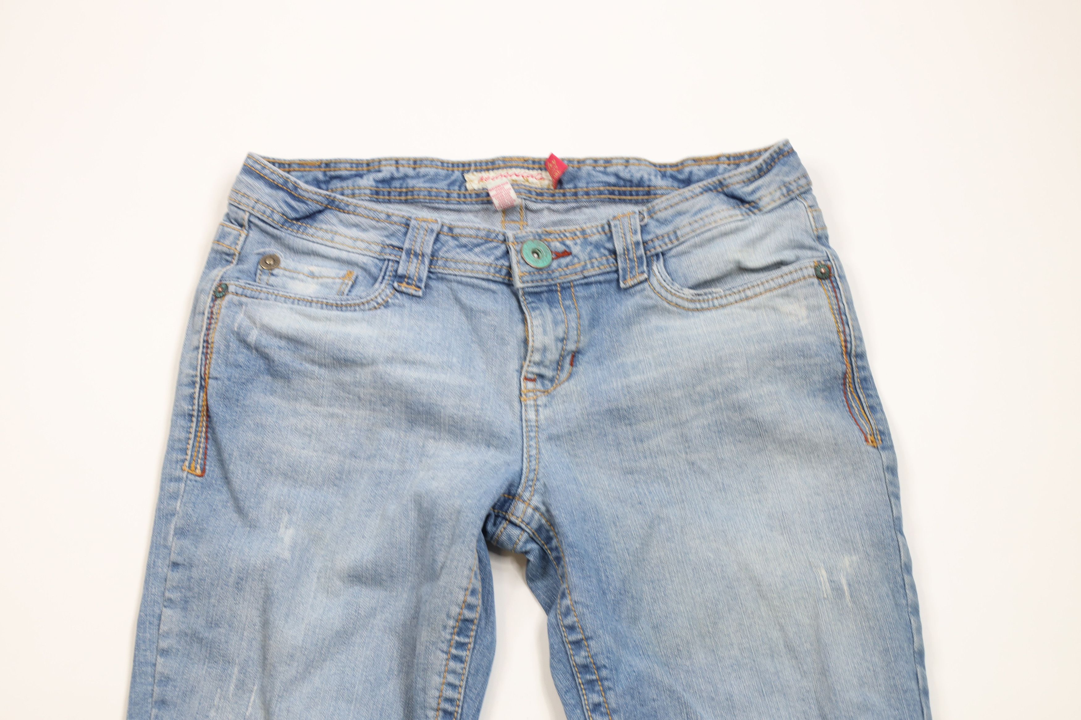 Aeropostale × Vintage Vintage Y2K Aeropostale Babydoll Flared Denim Jeans Size 32" / US 10 / IT 46 - 2 Thumbnail