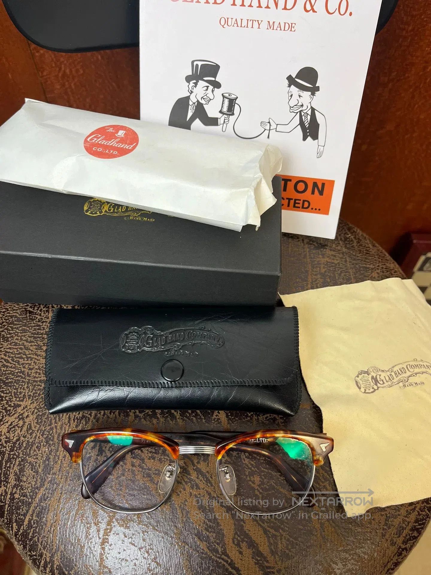 Japanese Brand Gladhand & Masahiko Niwa Eyeglasses. Size ONE SIZE - 1 Thumbnail
