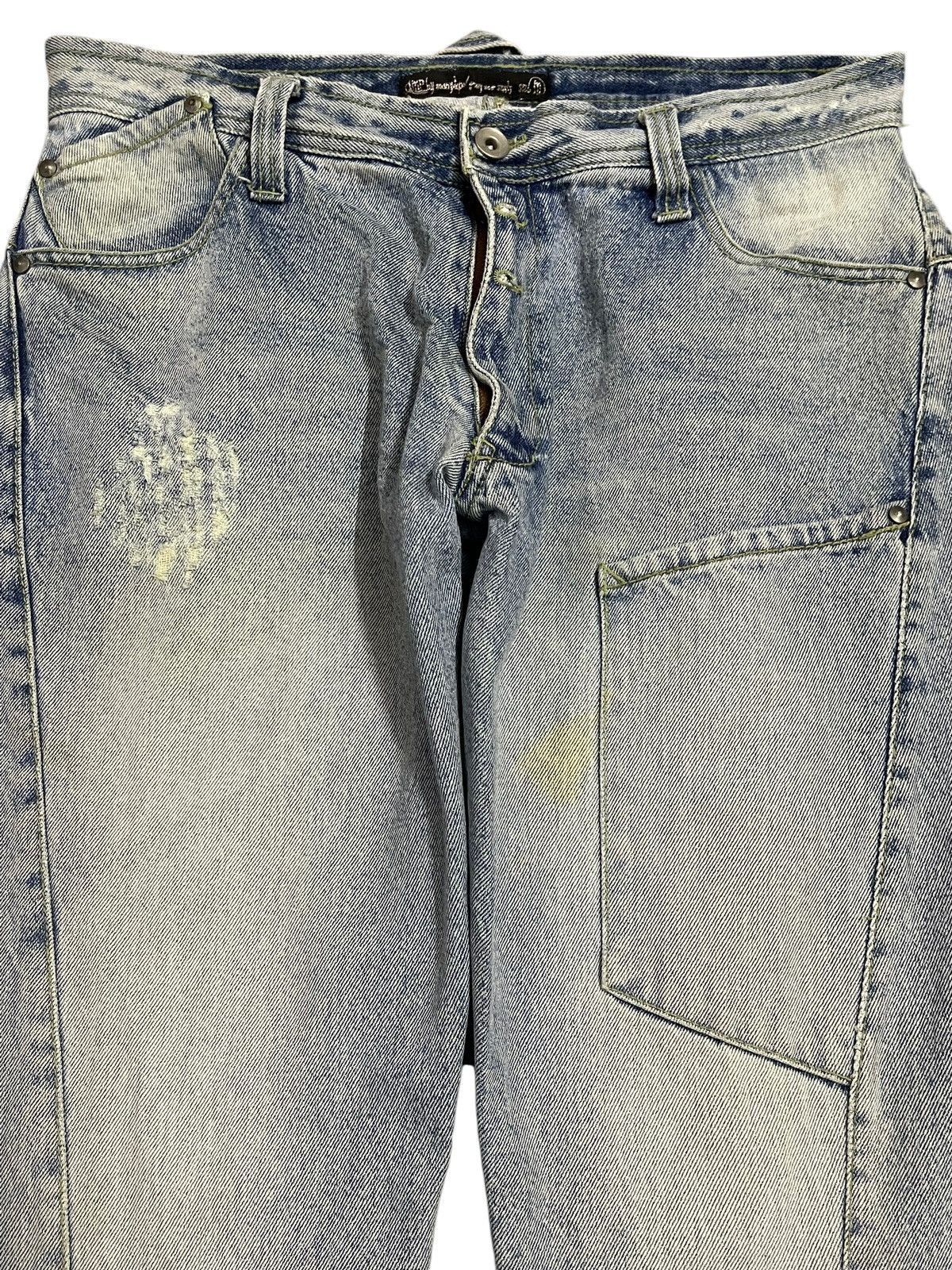semanticdesign Vintage Japanese Brand Blue Faded Wash Distress Style Jeans Size US 32 / EU 48 - 3 Thumbnail