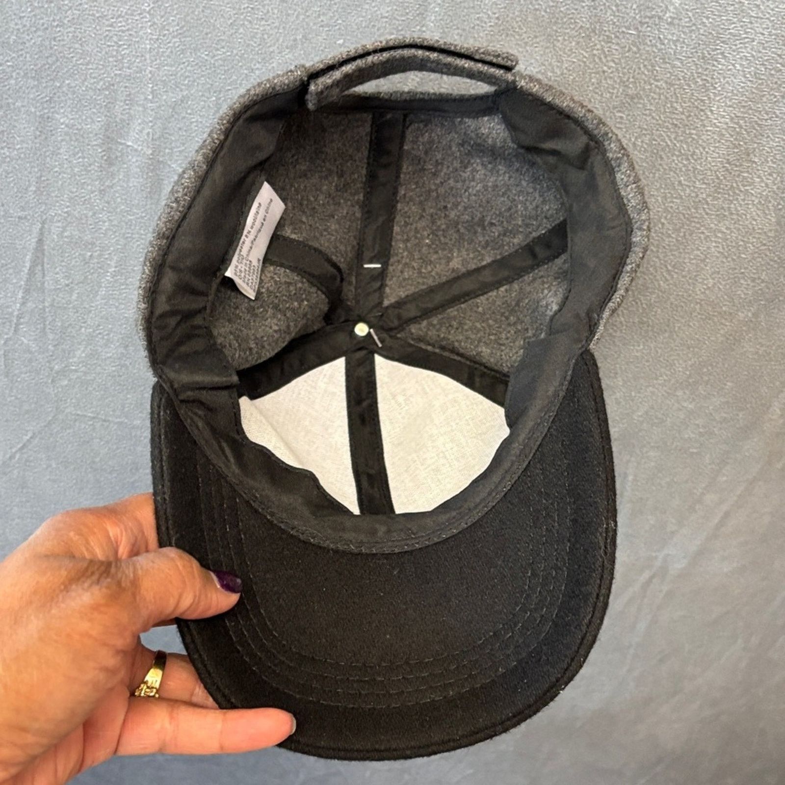 BP. BP. Wool Blend Gray Black Baseball Cap Nordstrom Adjustable Size ONE SIZE - 6 Thumbnail