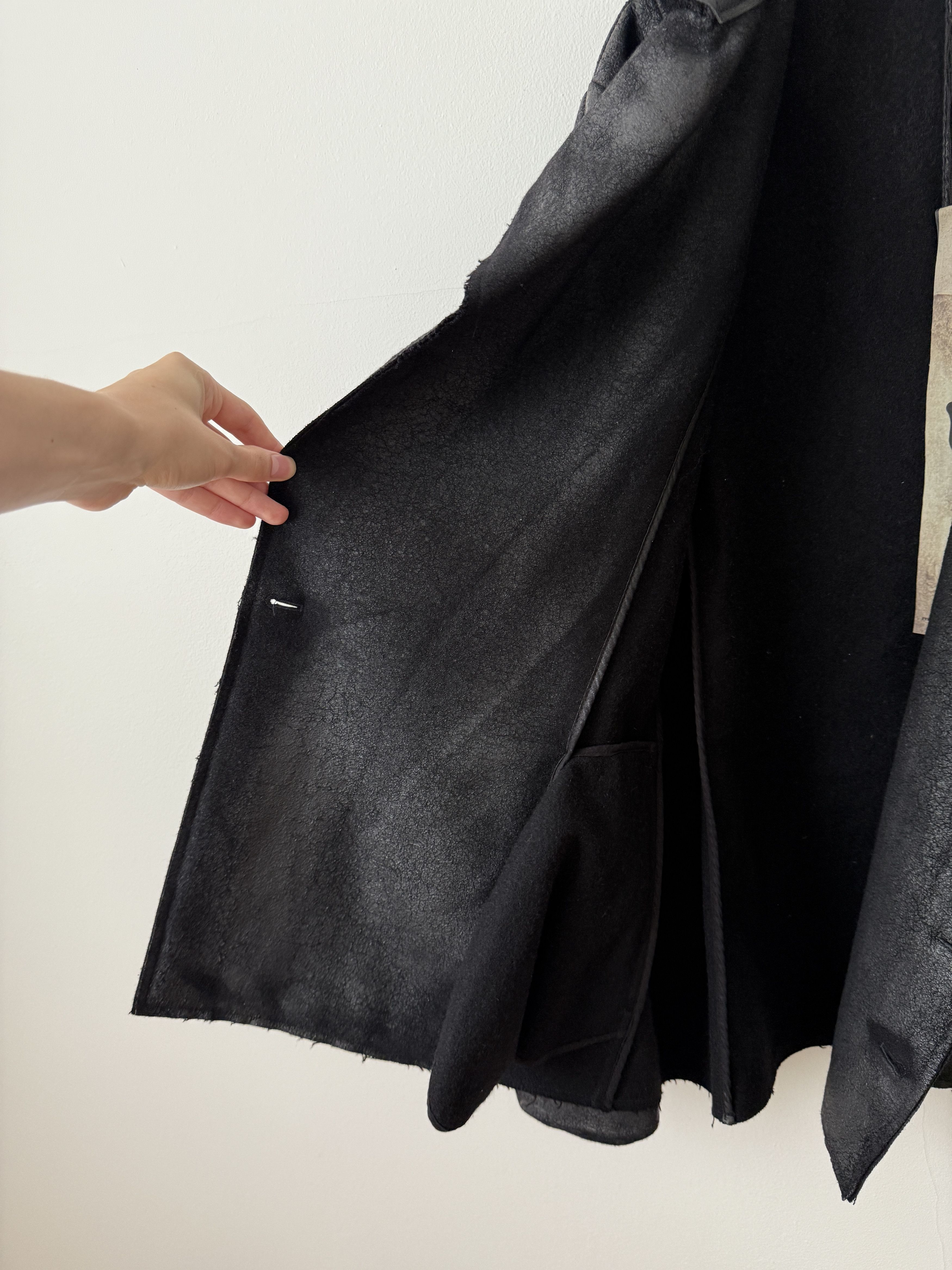 Masnada Heavy Wool Distressed Buttoned Overcoat Size US L / EU 52-54 / 3 - 20 Thumbnail