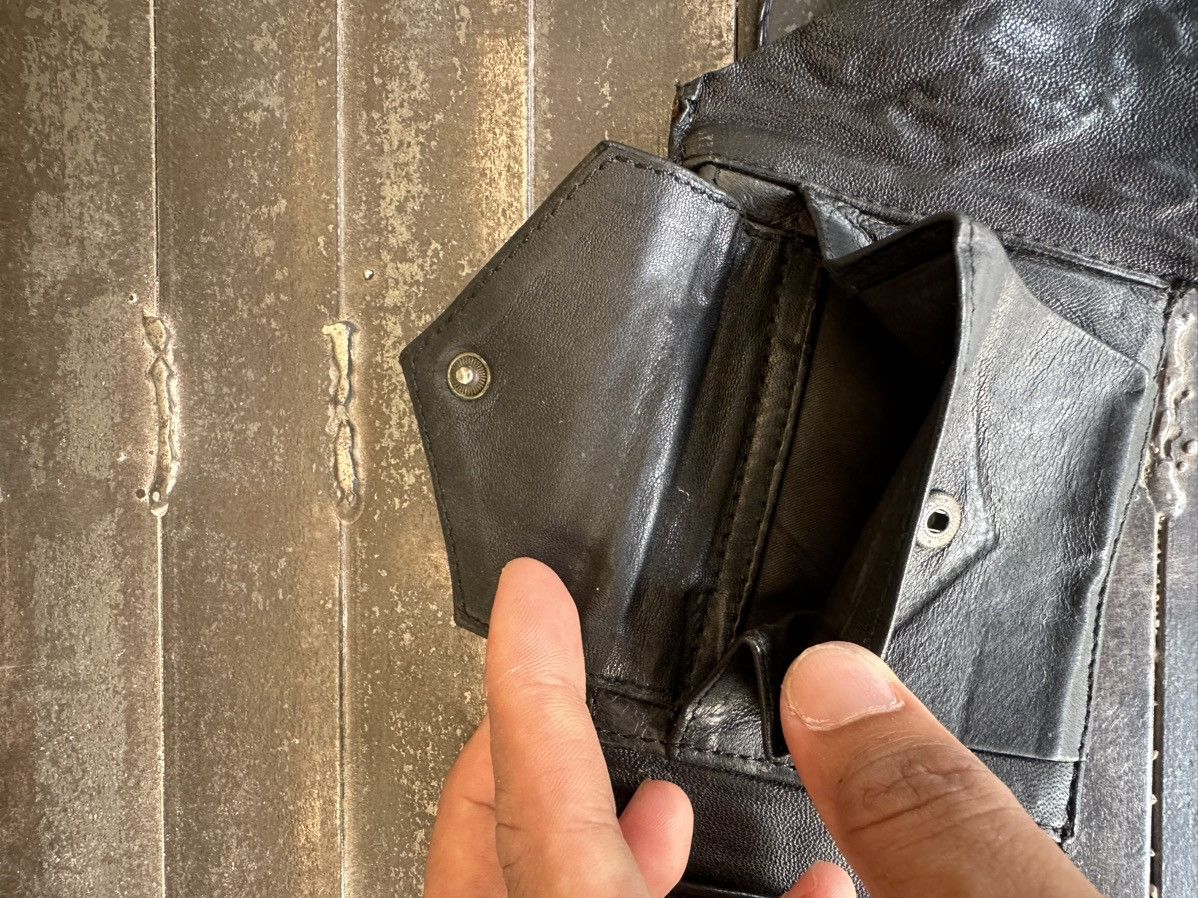 14th Addiction 14th addiction leather wallet punk design Size ONE SIZE - 6 Thumbnail