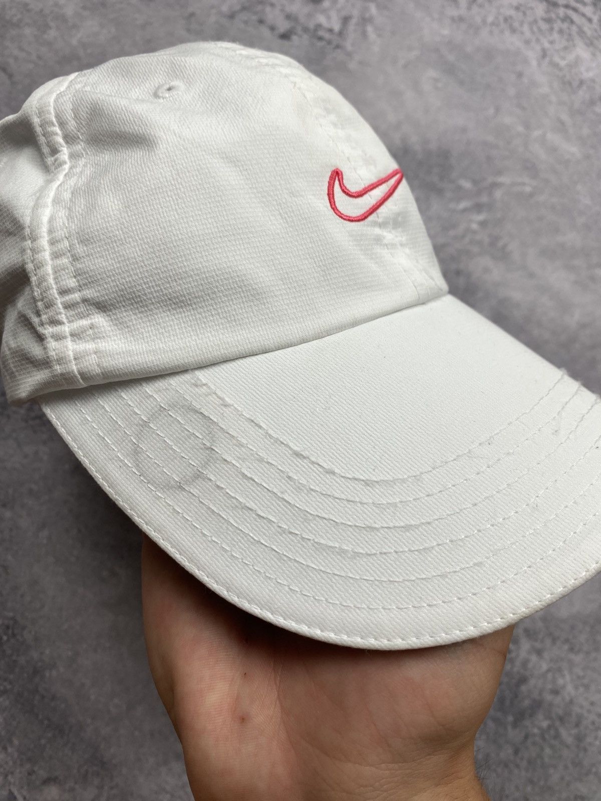 Nike Vintage Nike Golf Cap Hat Pink Embroidered Swoosh Y2K Logo Size ONE SIZE - 5 Thumbnail