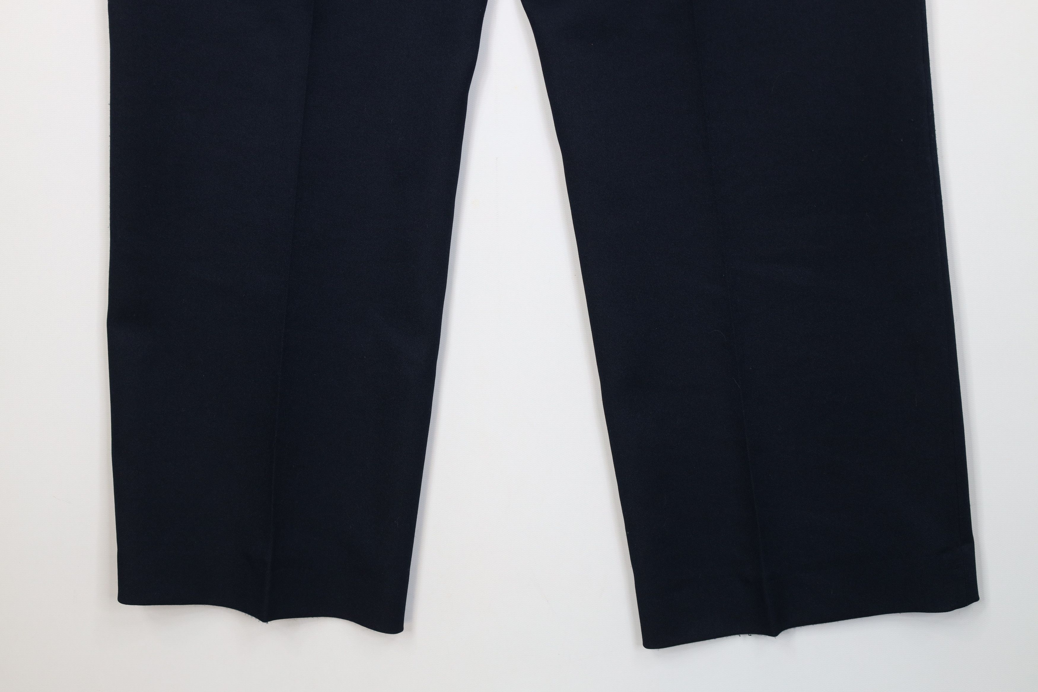 Vintage Vintage 70s Streetwear Wide Leg Chino Pants Navy Blue USA Size US 36 / EU 52 - 11 Thumbnail