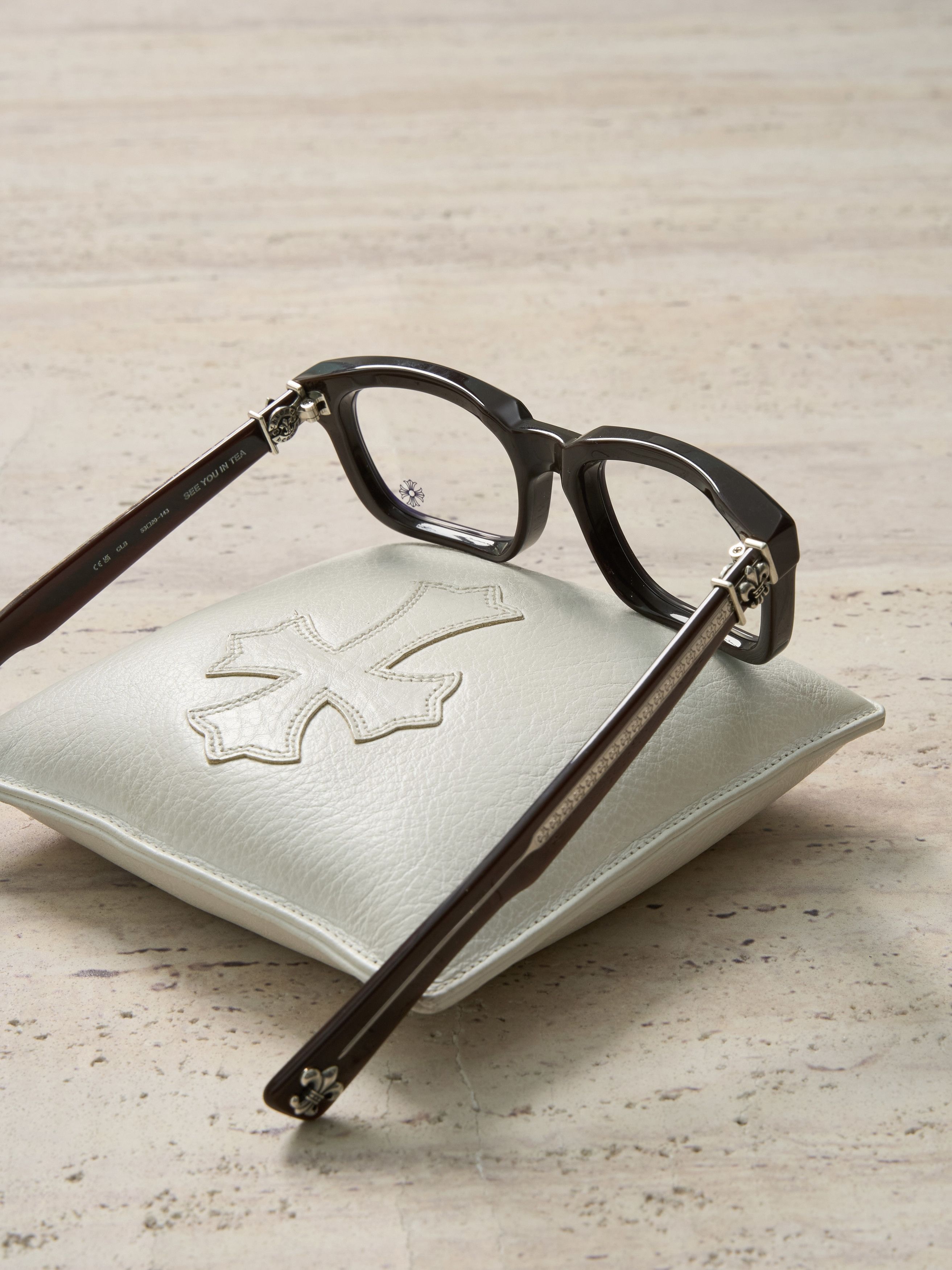 Chrome Hearts CHROME HEARTS SEE YOU IN TEA CLASSIC BROWN GLASSES Size ONE SIZE - 6 Thumbnail
