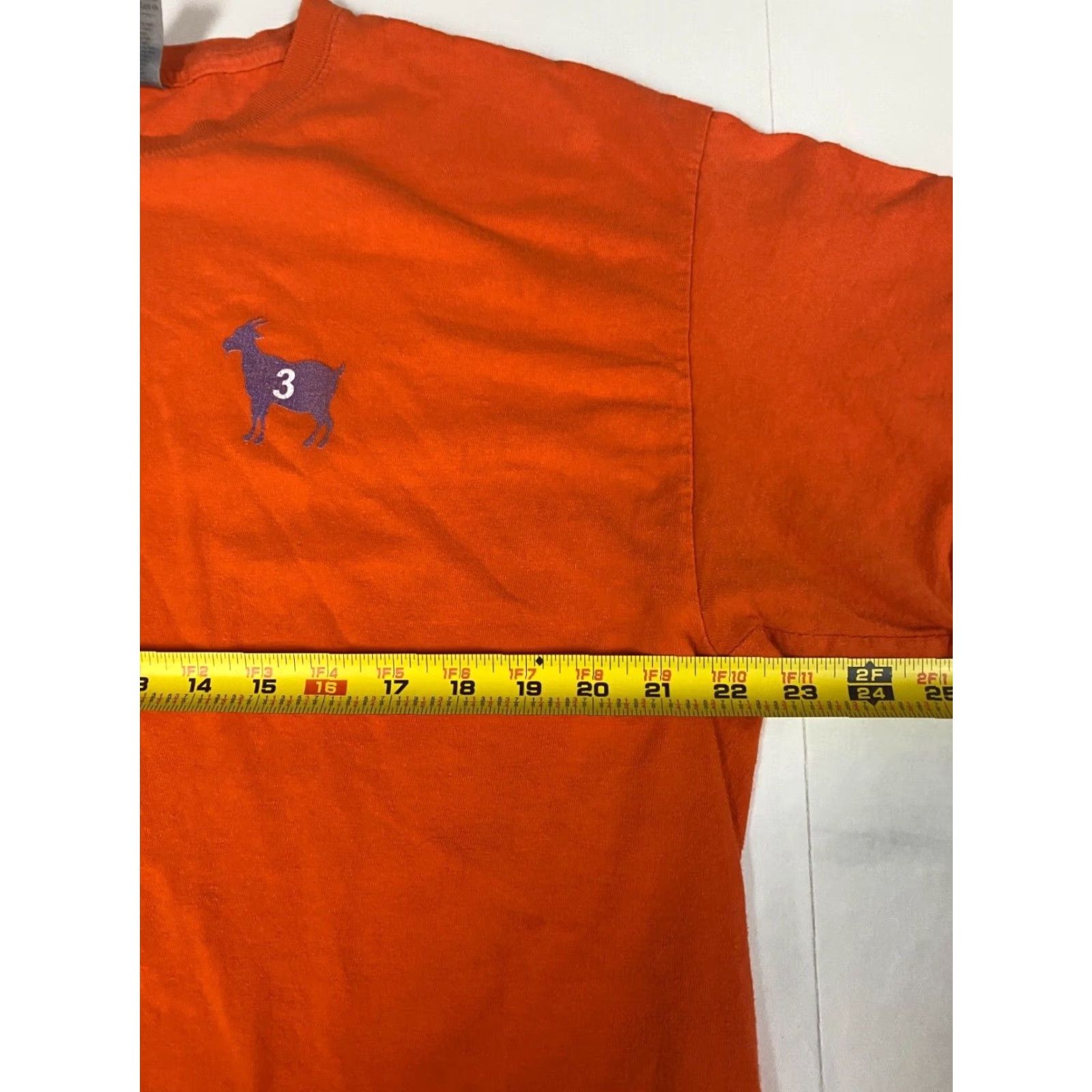 Gildan Gildan NBA Mens Shirt XL Orange T-Shirt Crew Neck Short Sleeve University 90s Colorful Logo Mens Size US XL / EU 56 / 4 - 6 Thumbnail