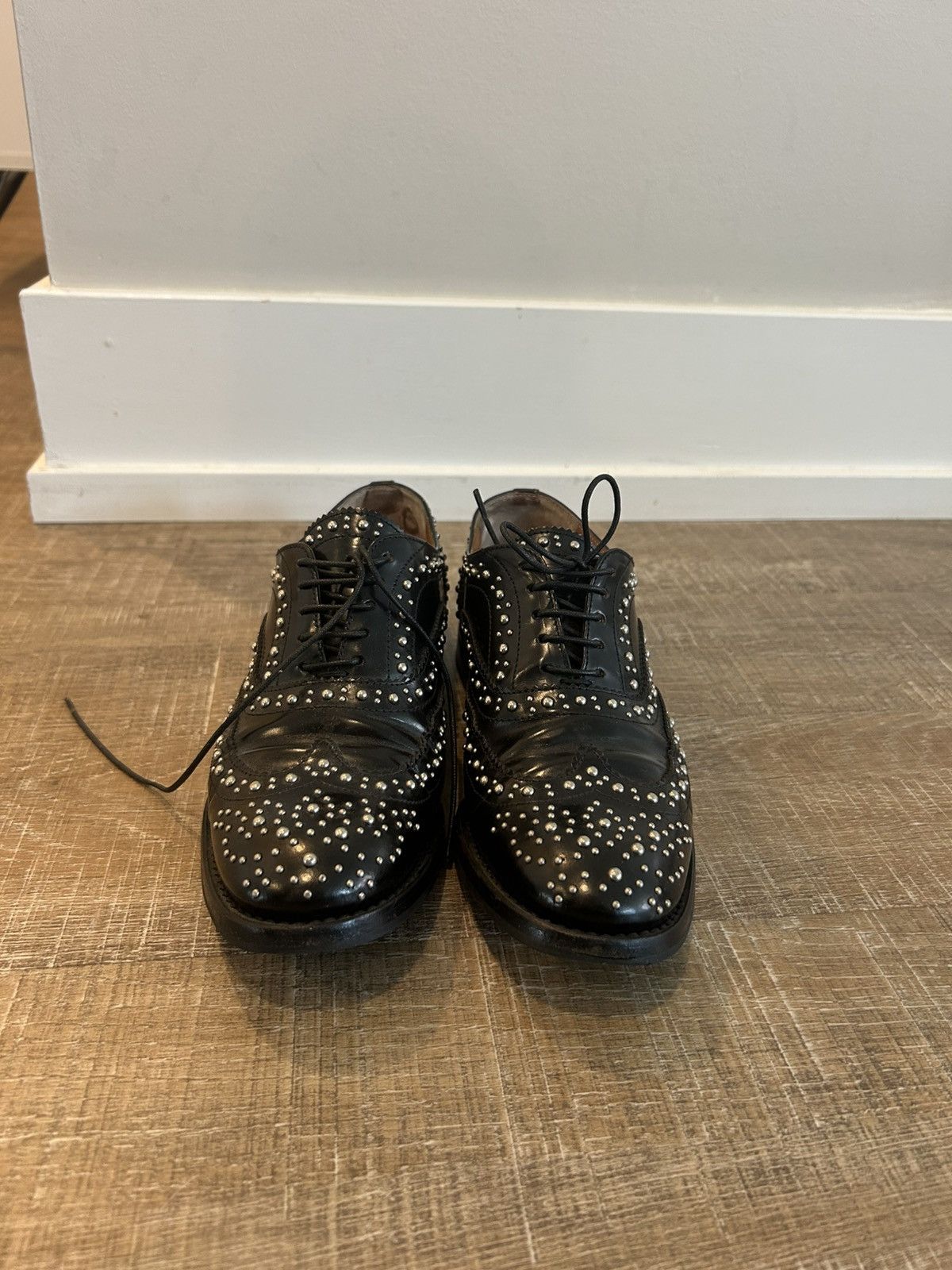 Church's Church’s Burwood Met glossed Leather brogues loafers Size US 7 / IT 37 - 5 Thumbnail
