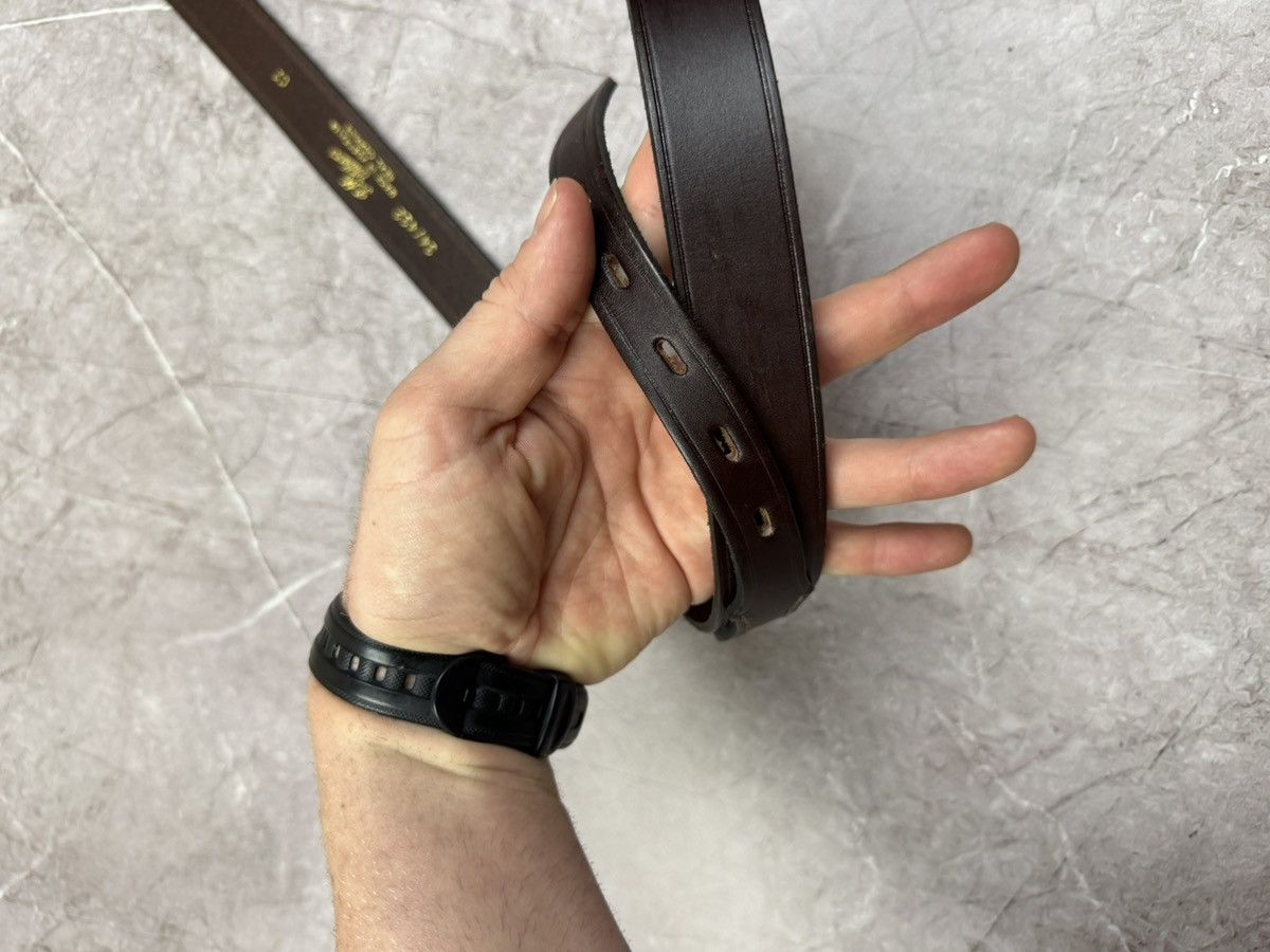 R.M. Williams M. Williams Classic Drover Leather Belt 34 Made in Australia Size 34 - 10 Thumbnail