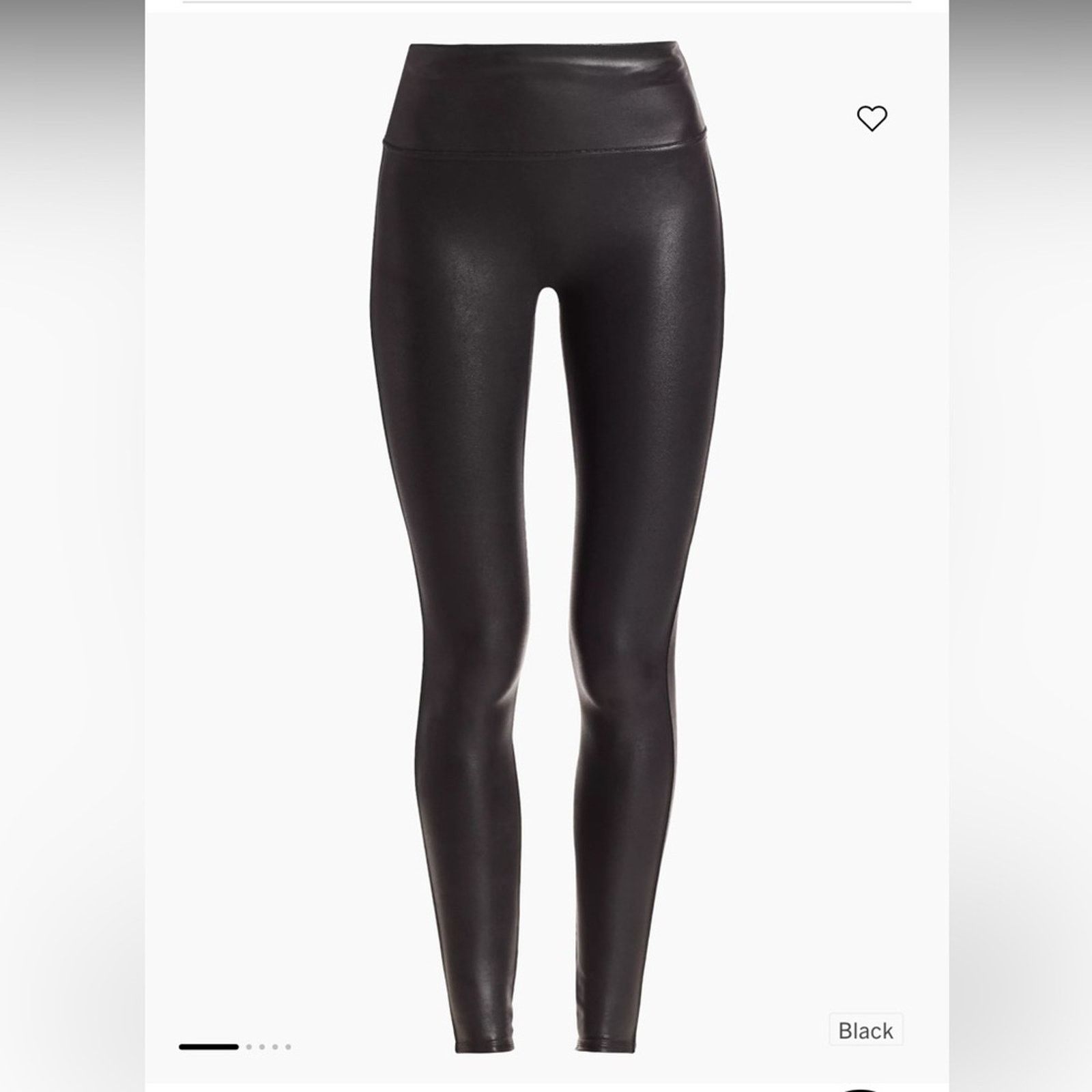 Spanx Spanx Faux Leather Leggings – Black – Size L – EUC Size 30" / US 8 / IT 44 - 1 Thumbnail
