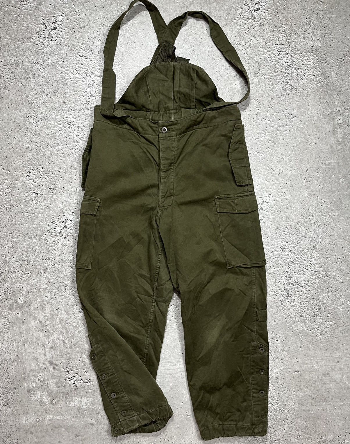 Other Vintage Austrian Army Field Overalls Olive Green Cargo Pants Size US 36 / EU 52 - 1 Thumbnail