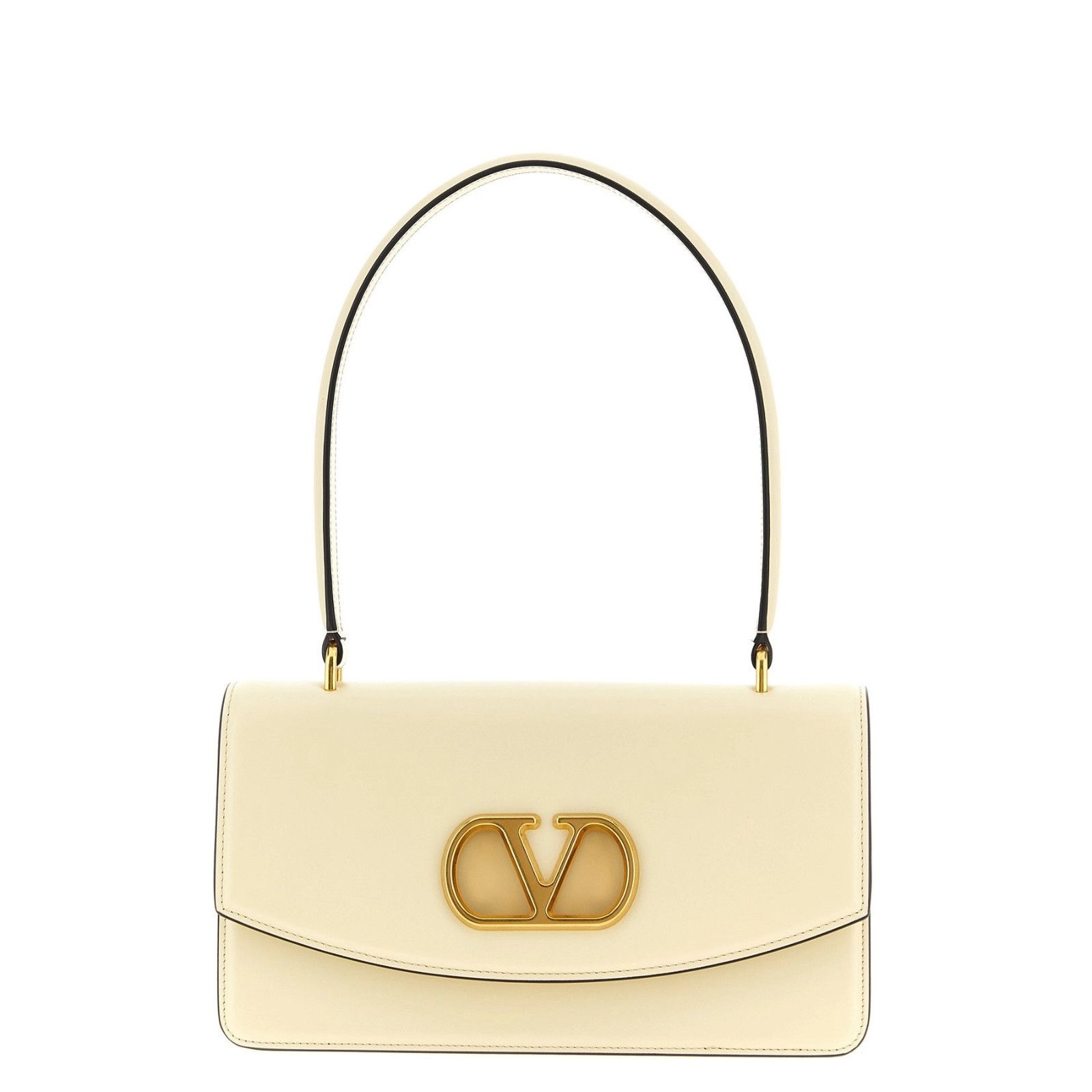 Valentino VALENTINO GARAVANI Vain Small Ivory Leather Top Handle Bag N Size ONE SIZE - 1 Thumbnail