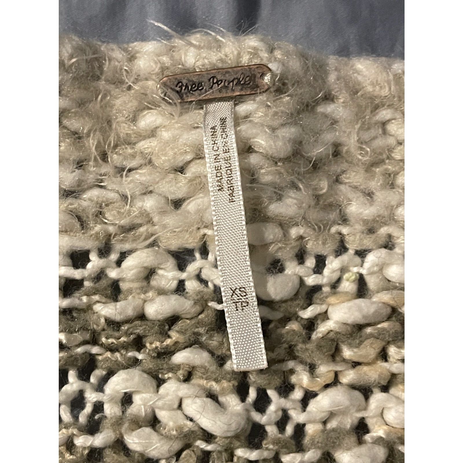 Free People FREE PEOPLE Linus Fuzzy Eyelash Oversized Sweater XS Multicolor Womens Size XS / US 0-2 / IT 36-38 - 3 Thumbnail
