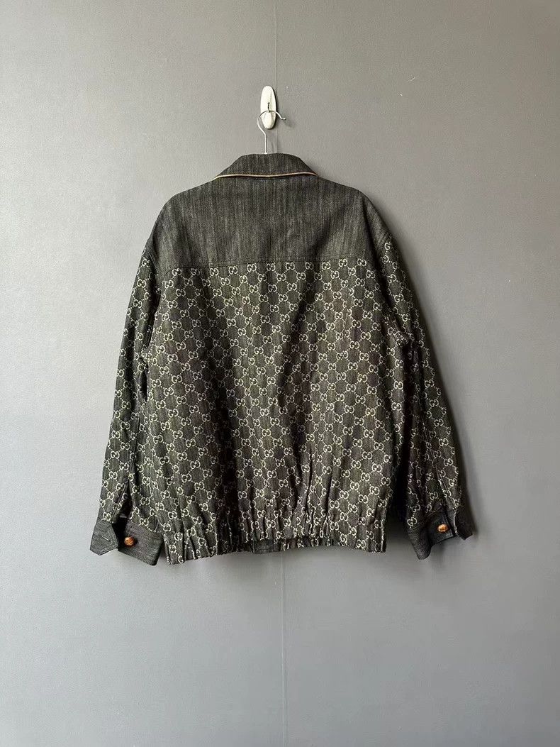 Gucci Gucci Black ebony button full-print denim jacket 2501-Nexta Size US S / EU 44-46 / 1 - 2 Thumbnail
