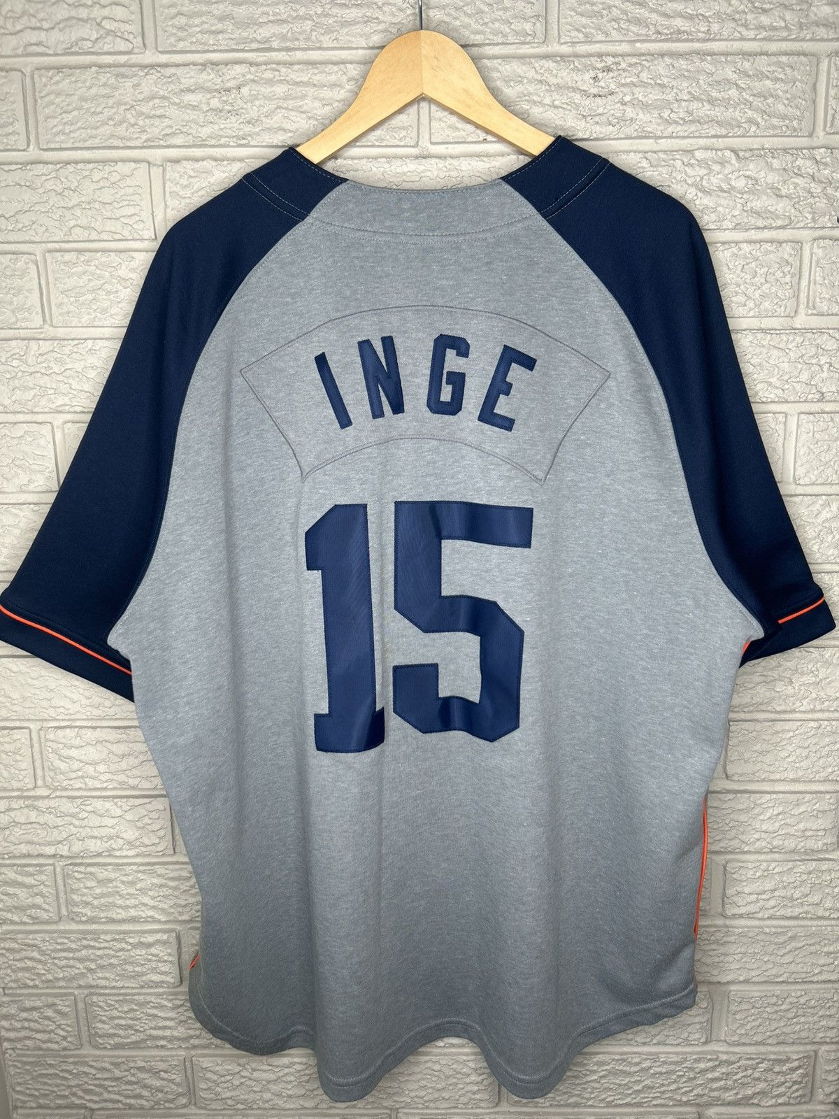 Nike Nike Detroit Tigers Brandon Inge Baseball Jersey Size US XL / EU 56 / 4 - 10 Thumbnail