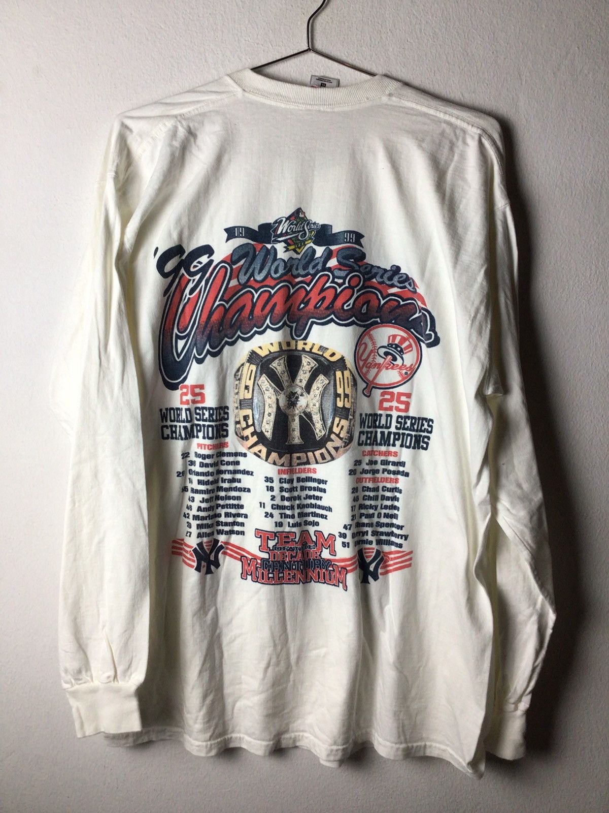 MLB MLB New York Yankees 1999 World Series Champions rap tee Size US XL / EU 56 / 4 - 3 Thumbnail