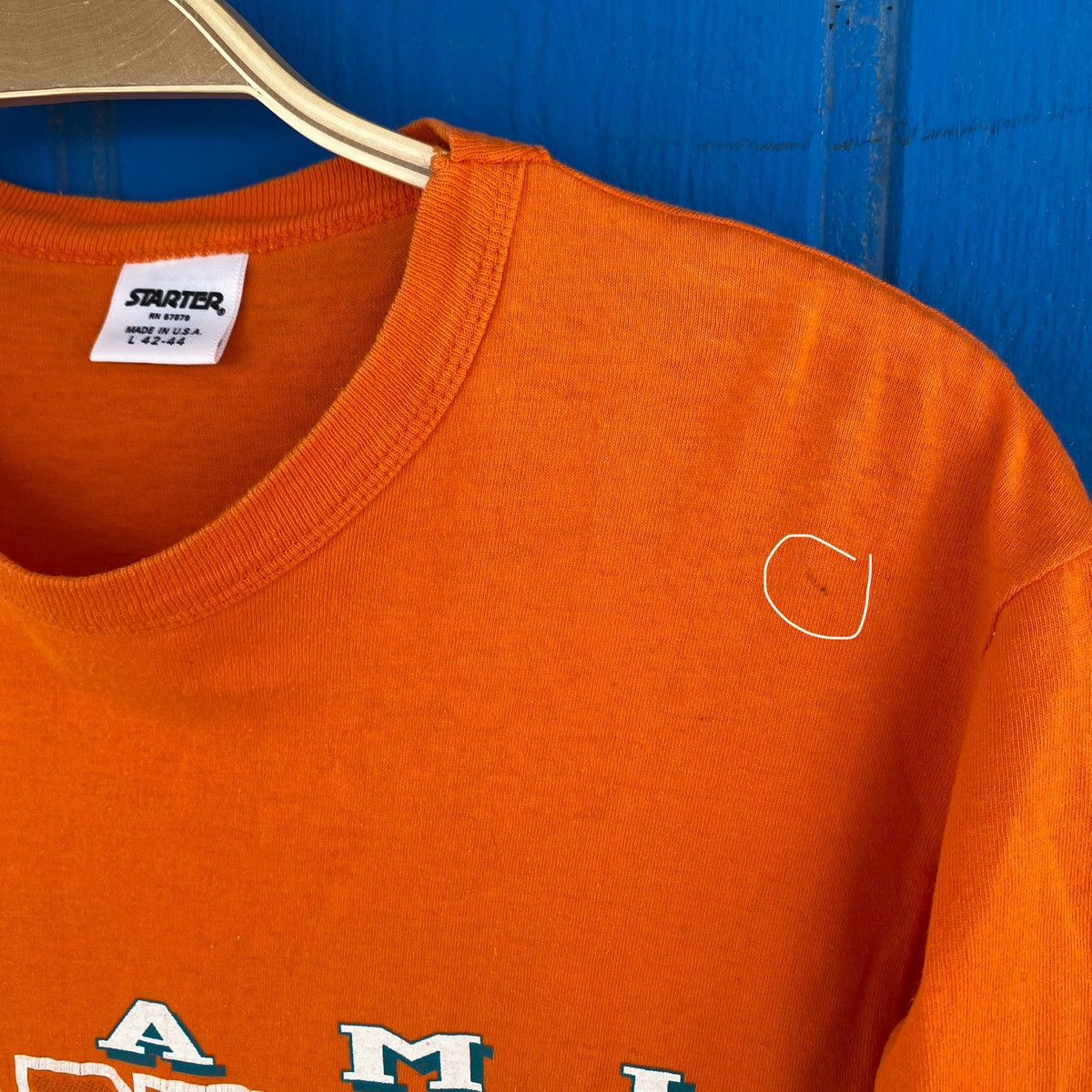 Starter × Vintage Vintage 1990 Miami Dolphins Shirt Large Made in USA Starter Size US L / EU 52-54 / 3 - 6 Thumbnail
